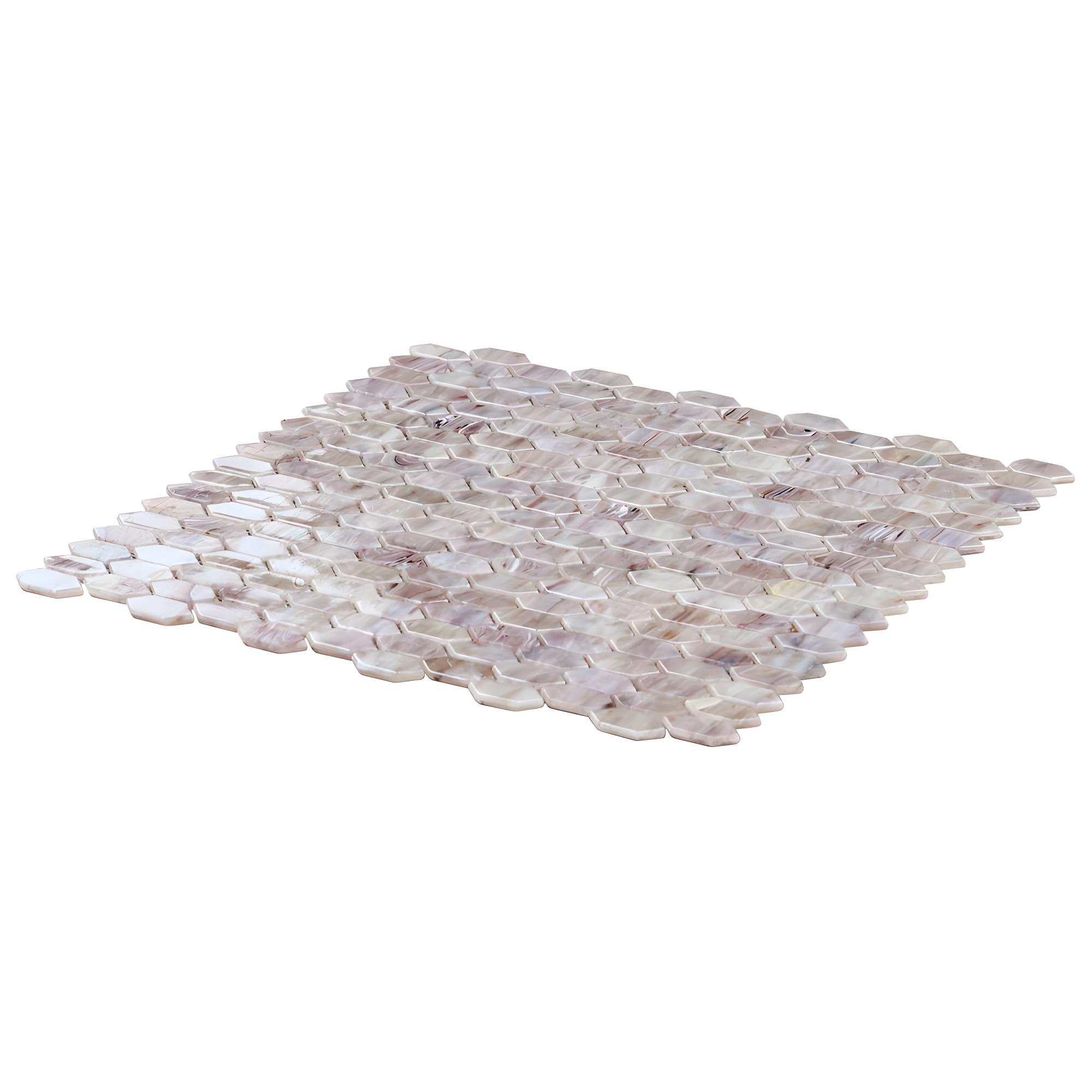 Whisper 11.61" x 11.73" Polished Mini Picket Glass Mosaic Wall Tile (0.94 Sq. Ft. / each)