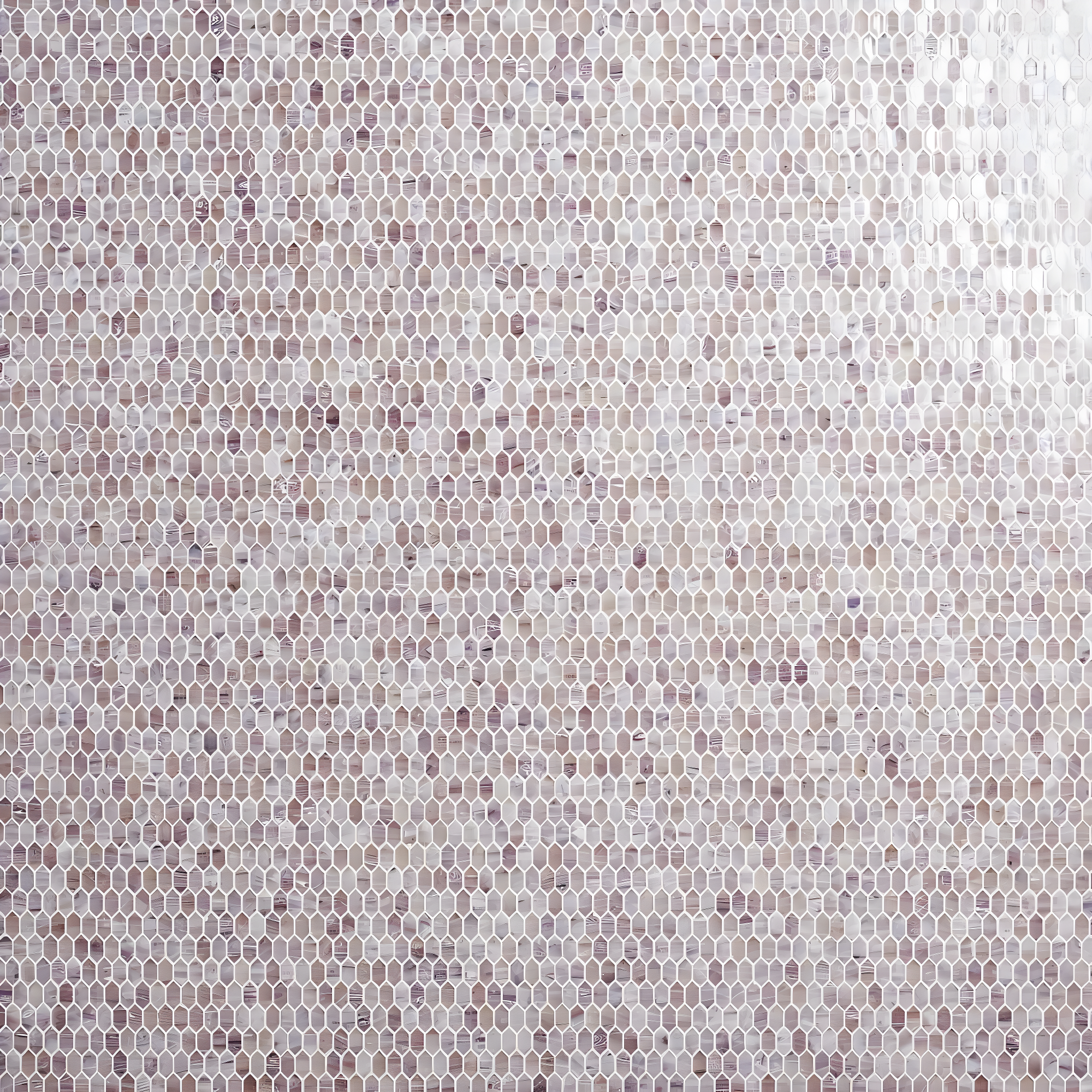 Whisper 11.61" x 11.73" Polished Mini Picket Glass Mosaic Wall Tile (0.94 Sq. Ft. / each)