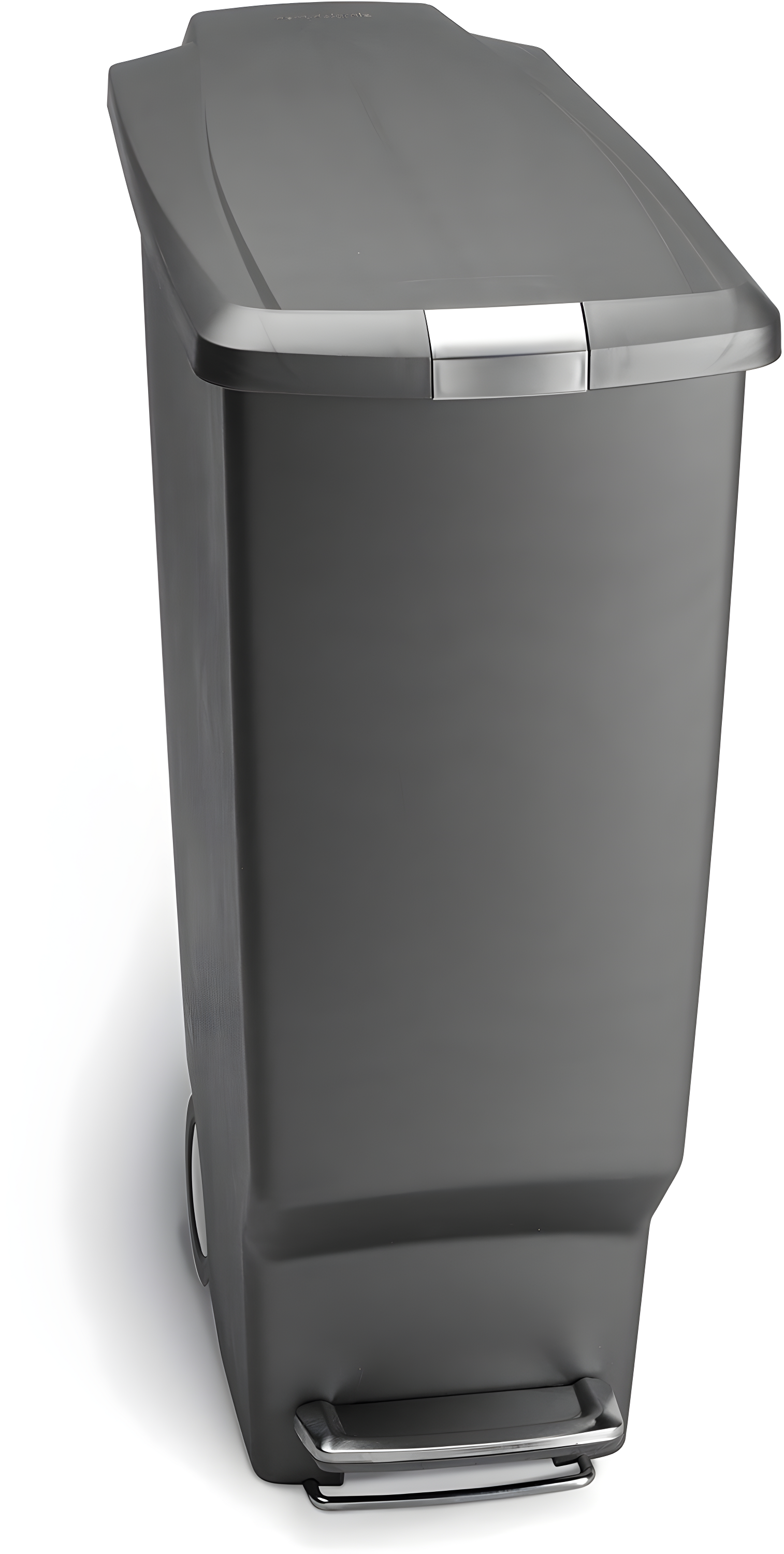 simplehuman 40 Liter / 10.6 Gallon Slim Kitchen Step Trash Can with Secure Slide Lock, Plastic