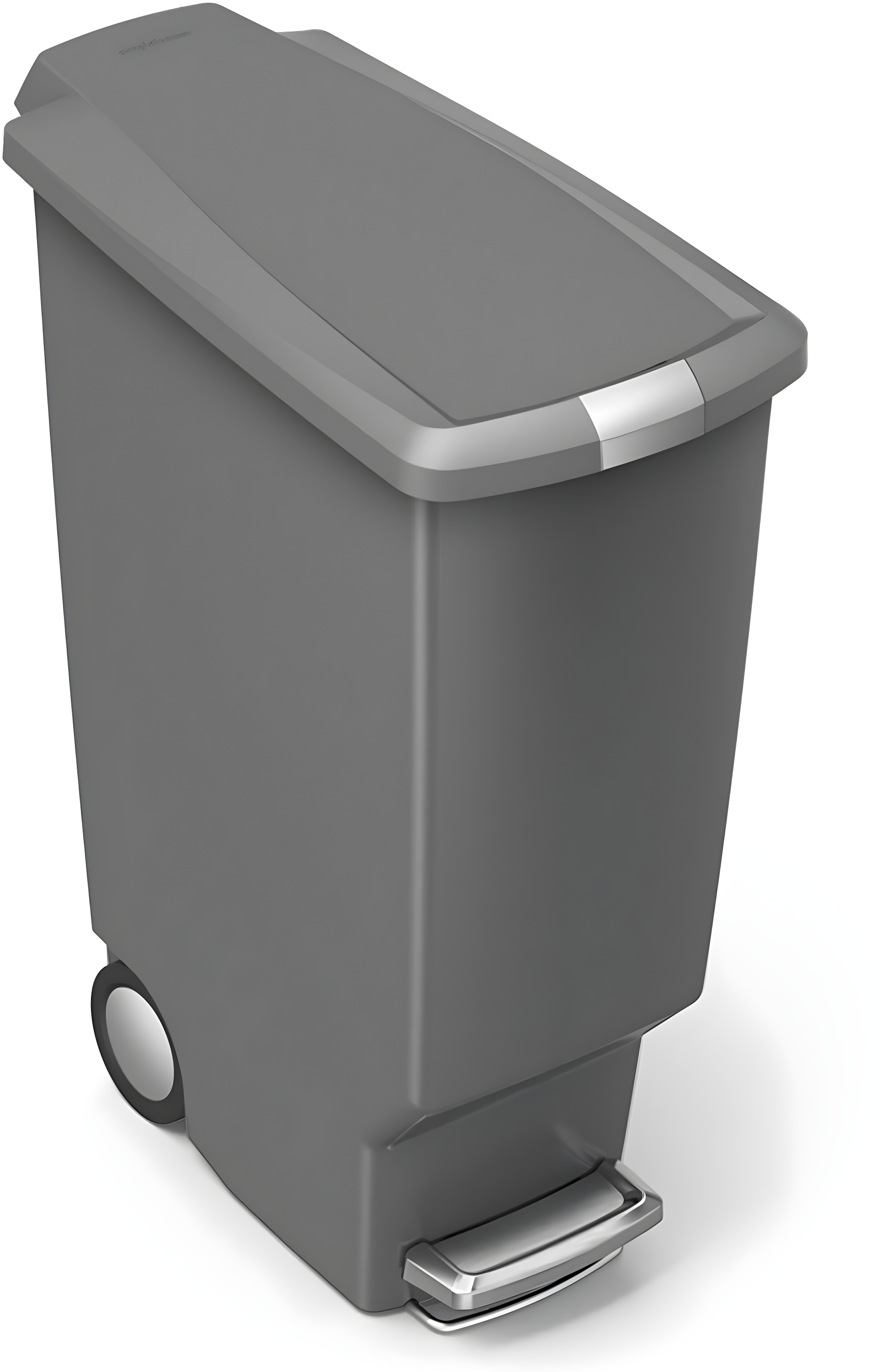 simplehuman 40 Liter / 10.6 Gallon Slim Kitchen Step Trash Can with Secure Slide Lock, Plastic