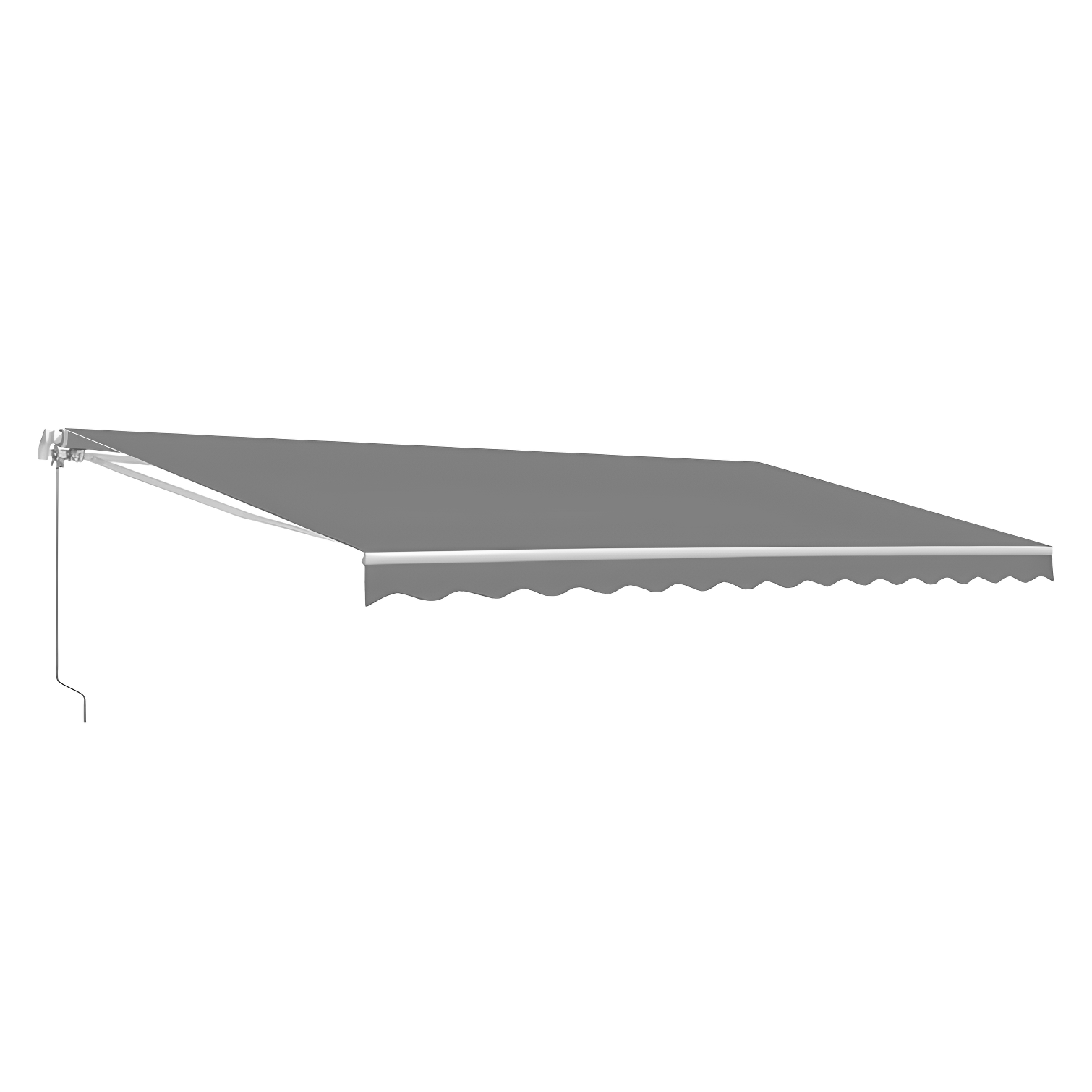 Retractable Patio Awning - White Frame