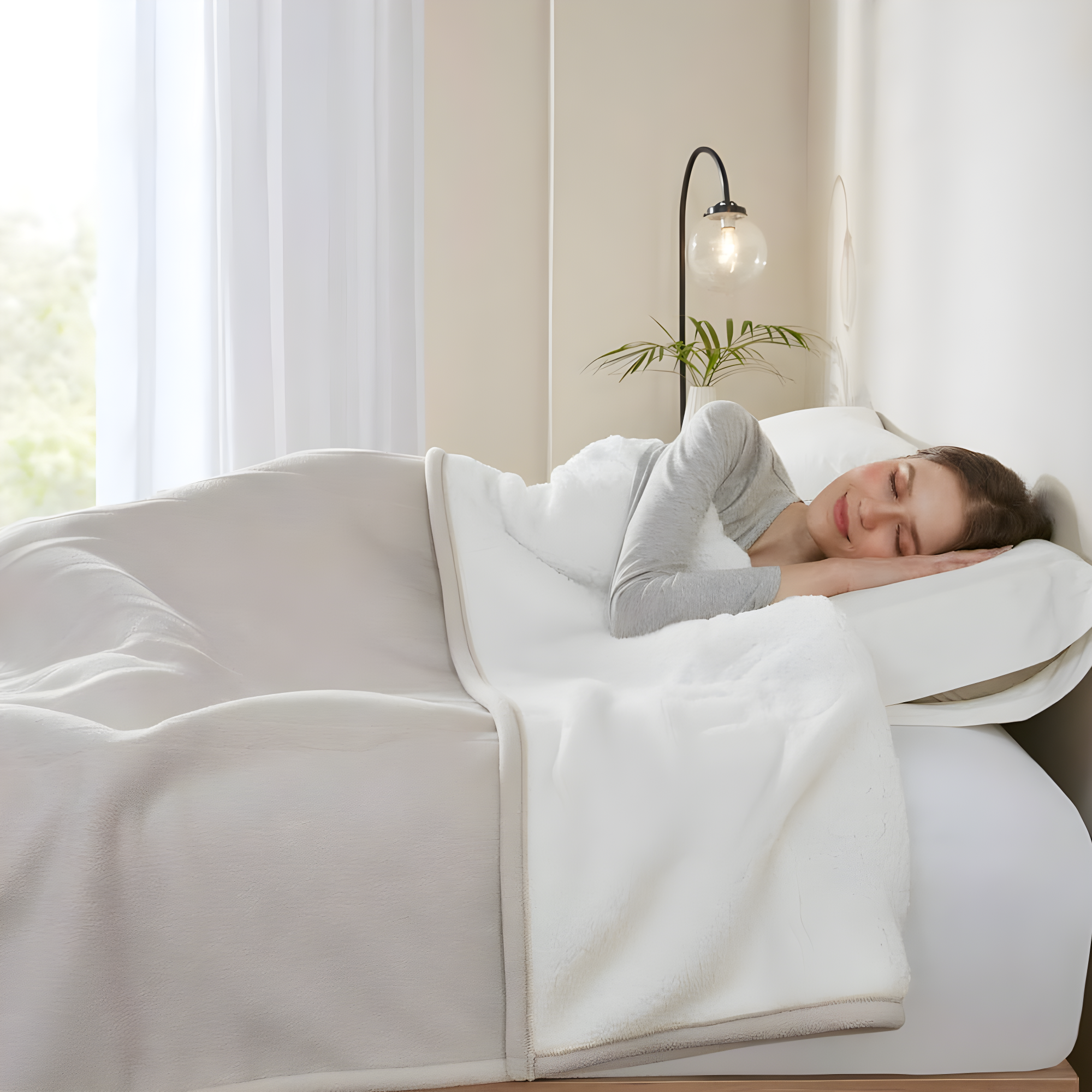 Serta Fleece to Sherpa Heated Blanket