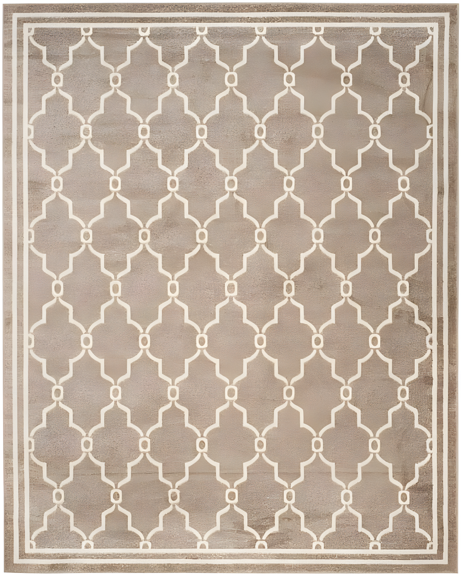 Amherst AMT414 Power Loomed Indoor Area Rug - Ivory/Grey - 6'x9' - Safavieh