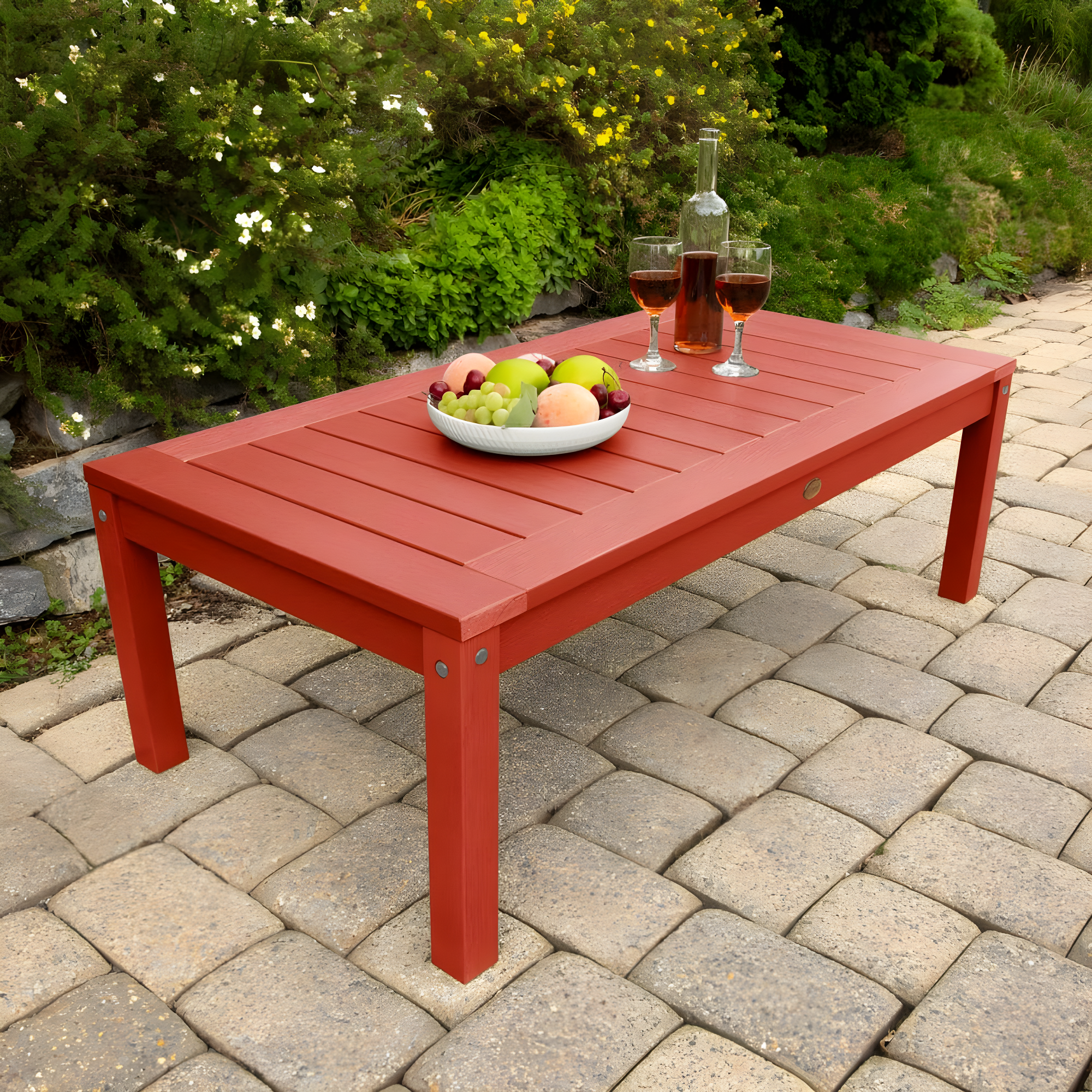 Highwood Adirondack Coffee/Conversation Table - 24" W x 48" L x 16" H, Outdoor, Eco-friendly, Synthetic Wood