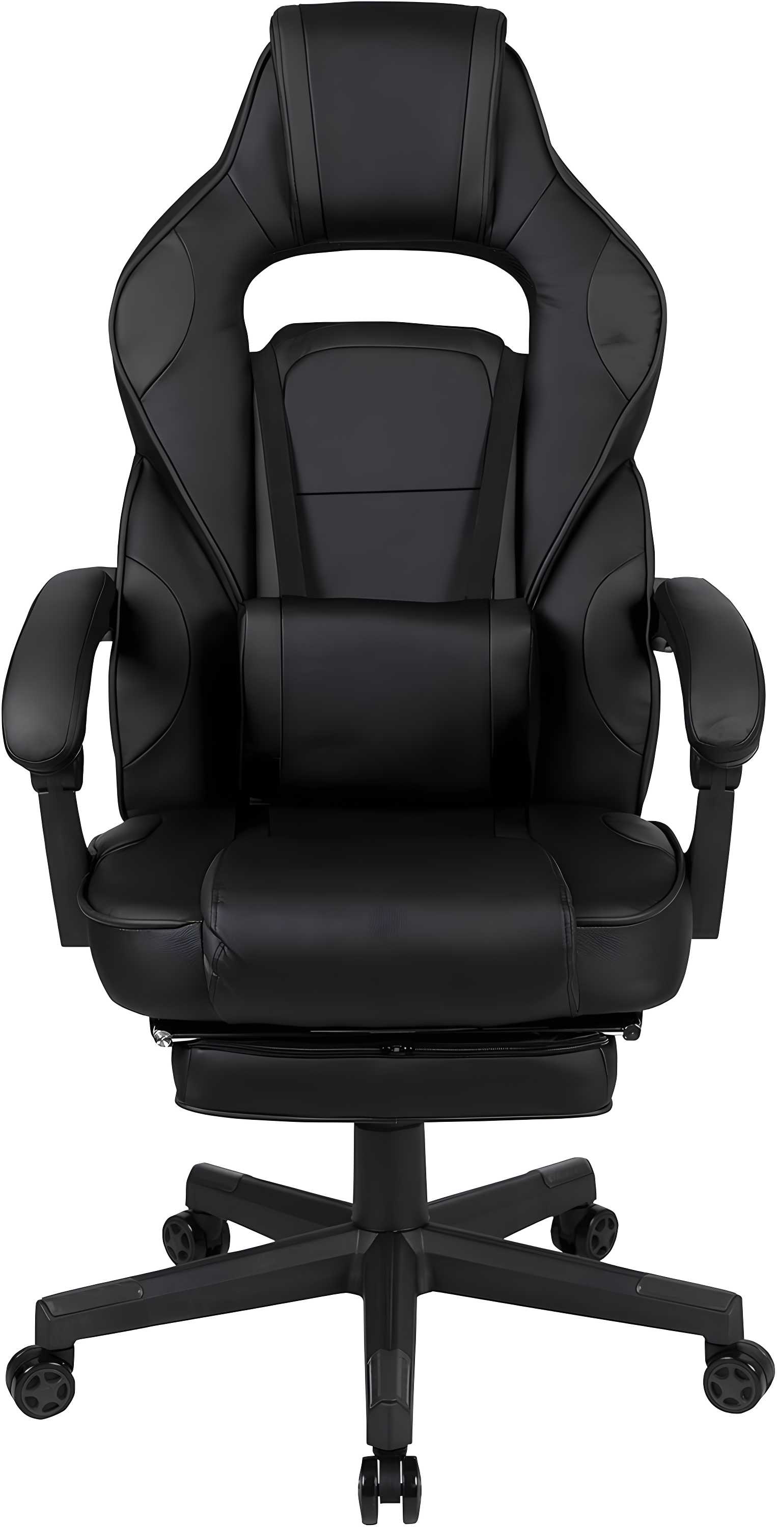 Flash Furniture X40 Gaming Chair Racing Ergonomic Computer Chair with Fully Reclining Back/Arms, Slide-Out Footrest, Massaging Lumbar - Black