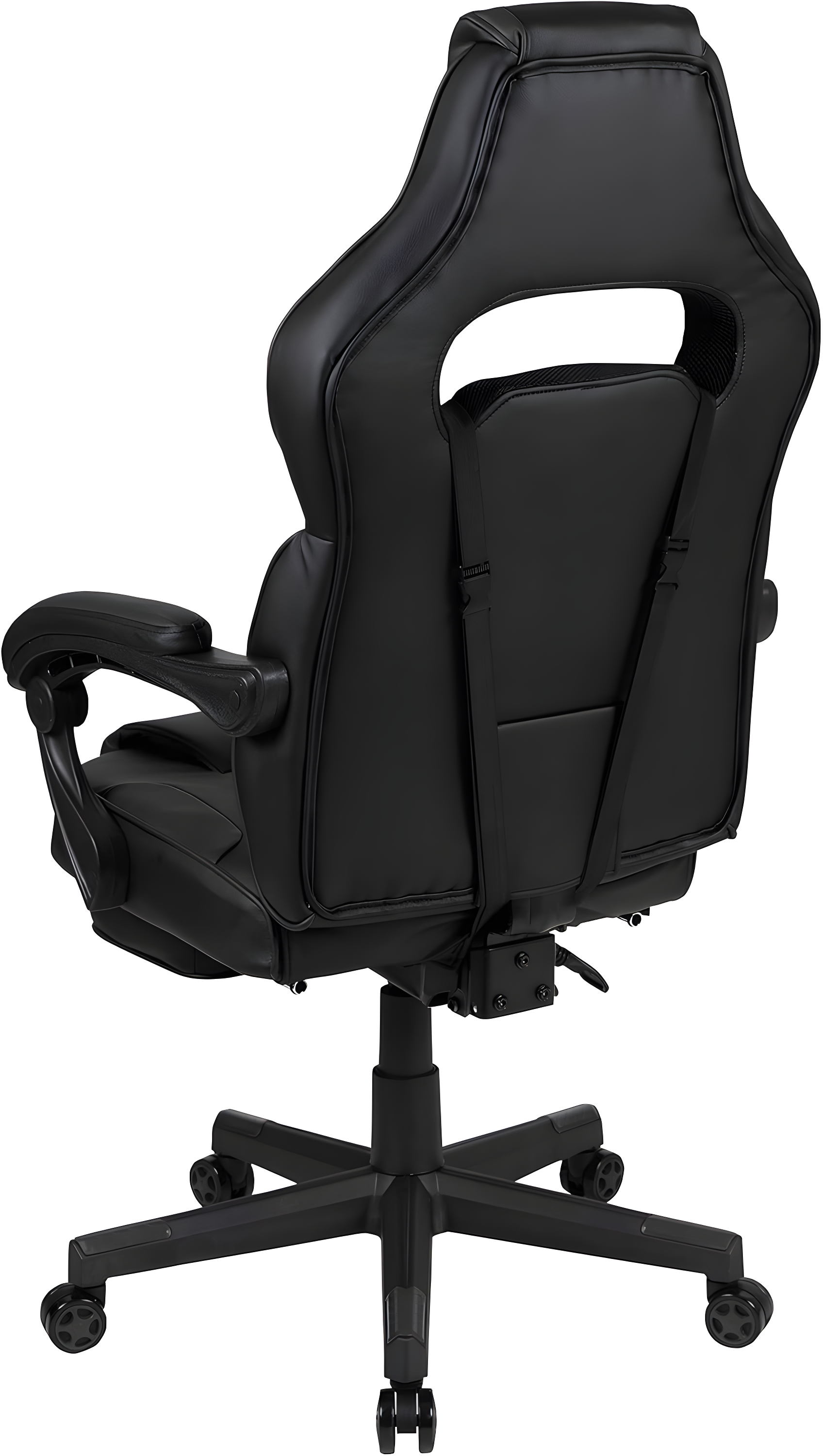 Flash Furniture X40 Gaming Chair Racing Ergonomic Computer Chair with Fully Reclining Back/Arms, Slide-Out Footrest, Massaging Lumbar - Black