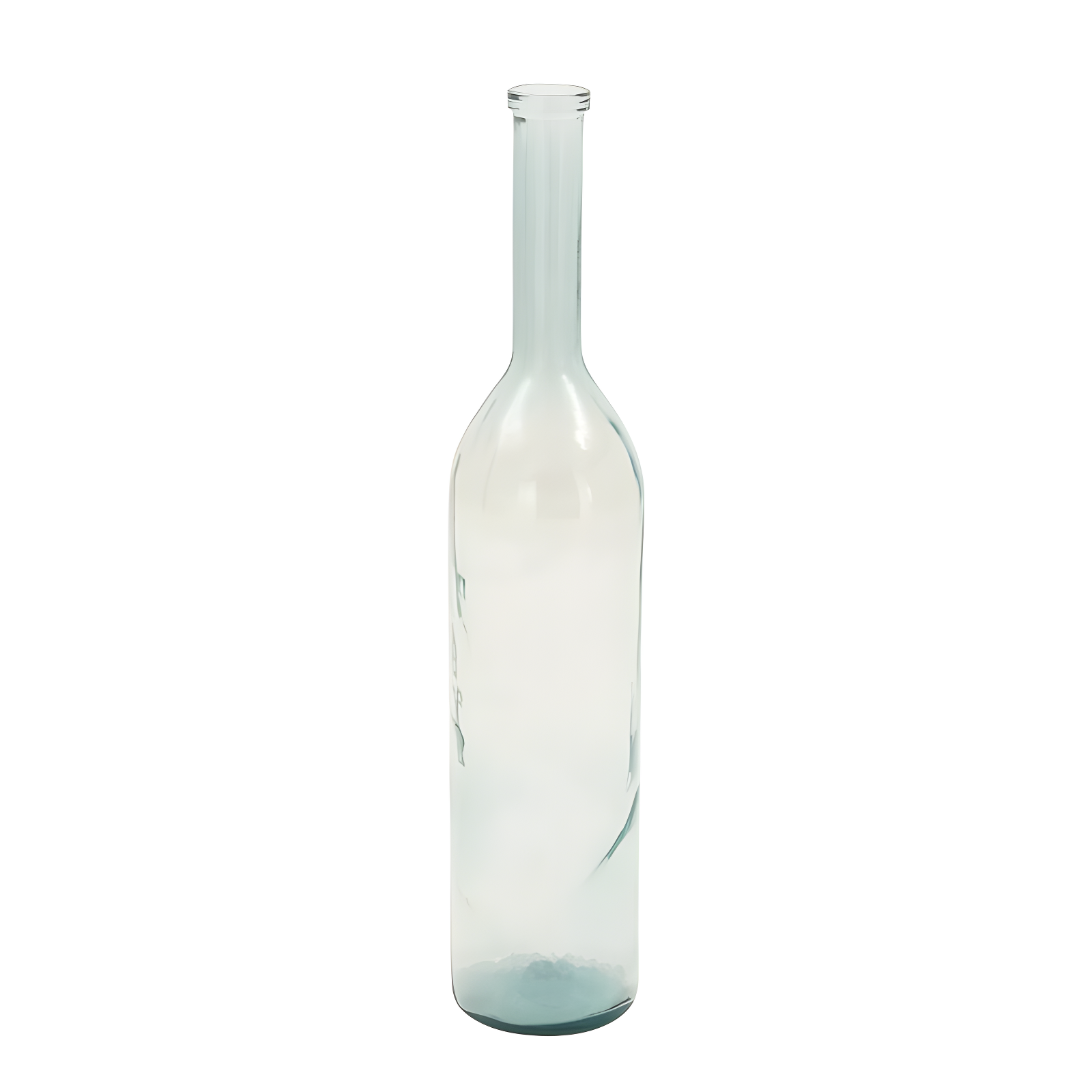 Highland Dunes Recycled Glass Handmade Spanish Decorative Blue Vase