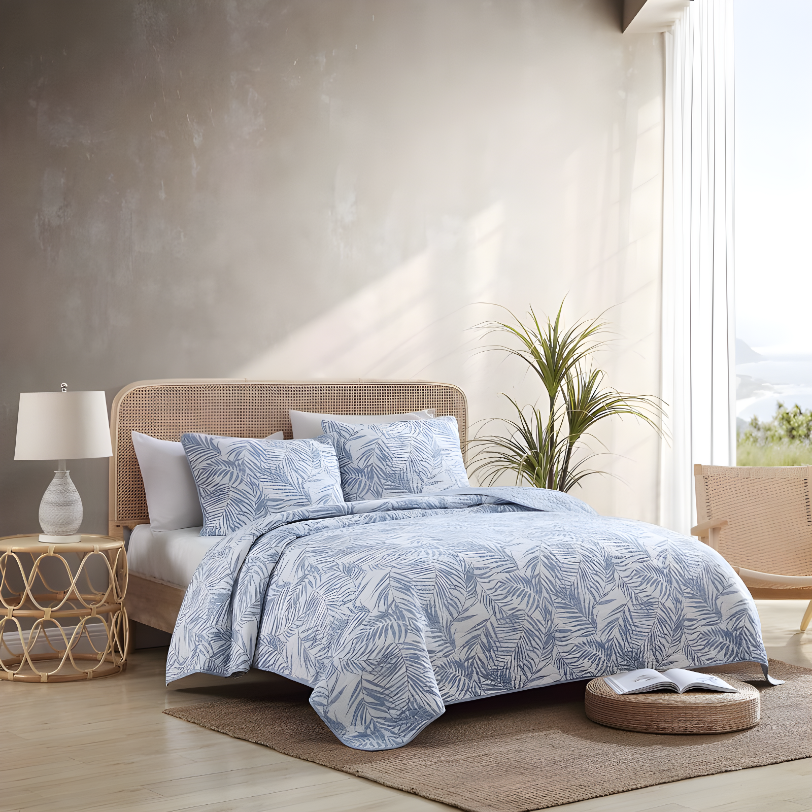 Tommy Bahama Home Tommy Bahama Palmday Cotton Reversible Quilt Set