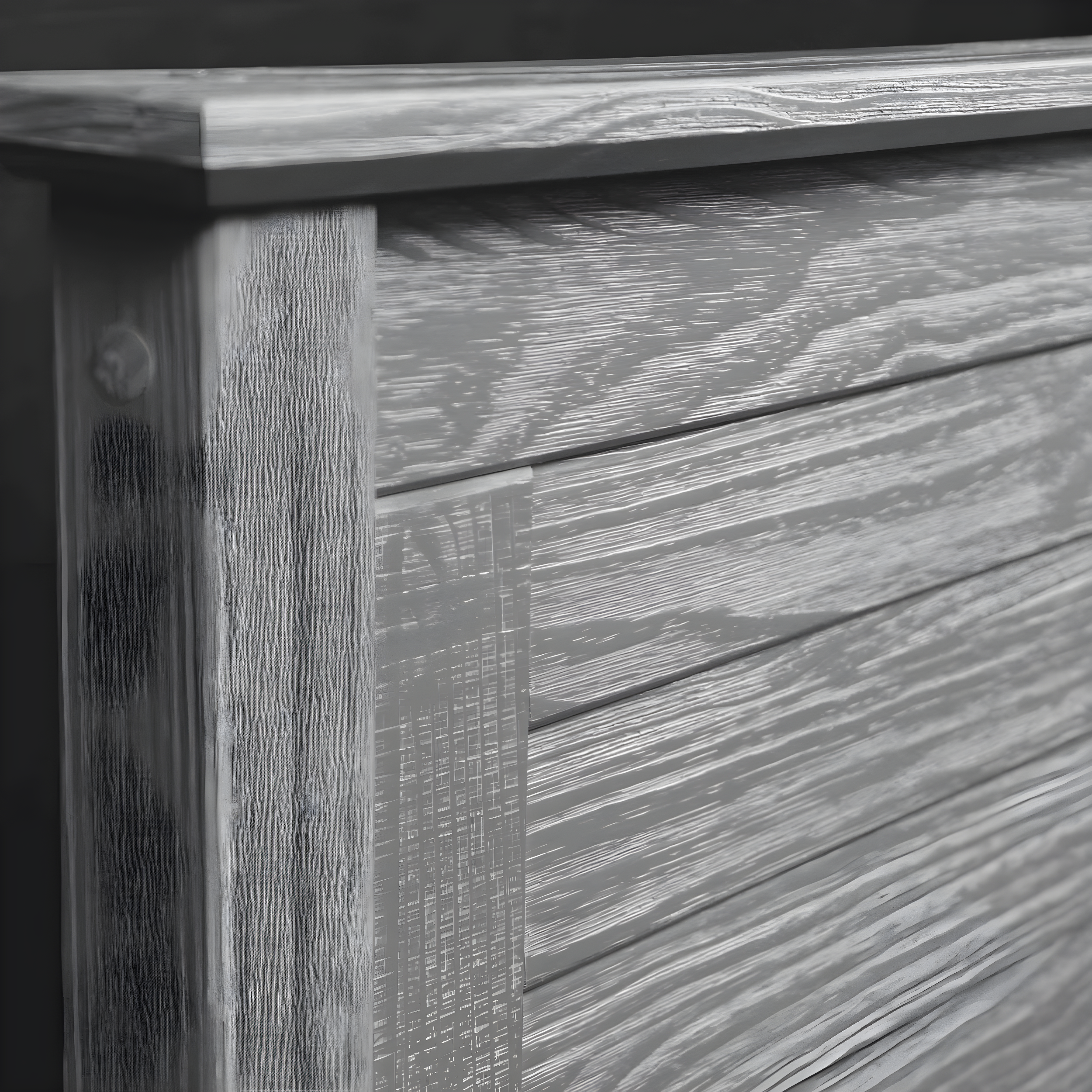 Greenport Solid Wood Louvered Bed