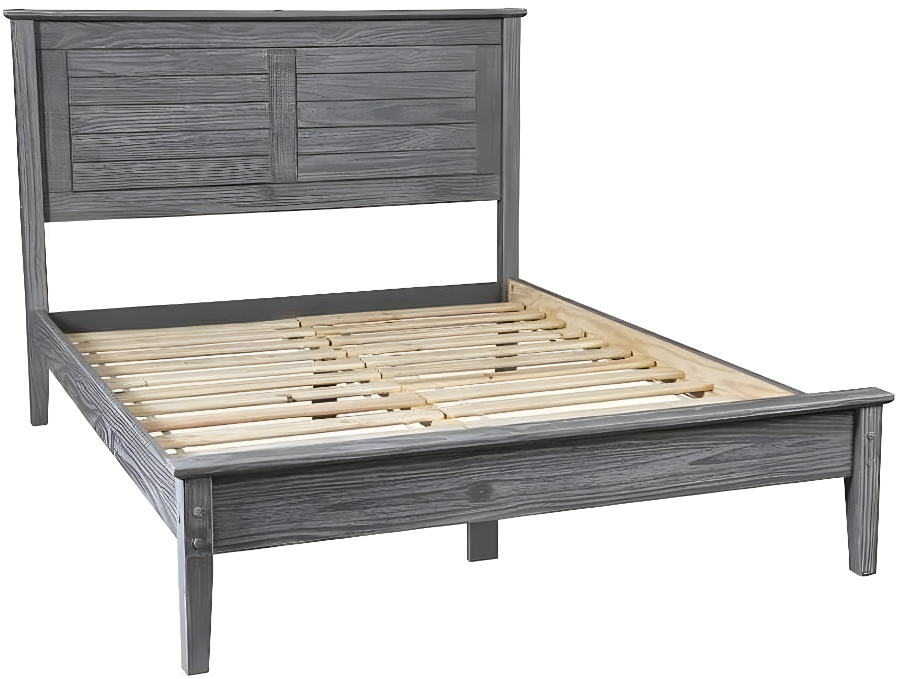Greenport Solid Wood Louvered Bed