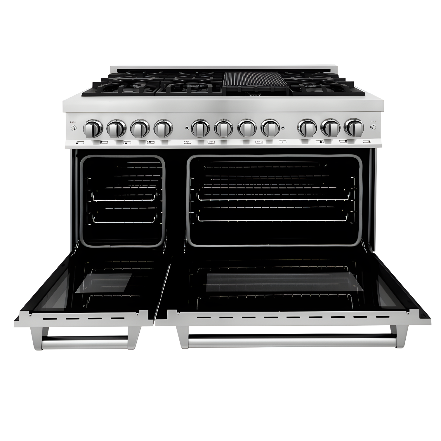 ZLINE 48 in. Legacy Dual Fuel Range w/ 7 Burner Cooktop & 2 Ovens w/ Doors