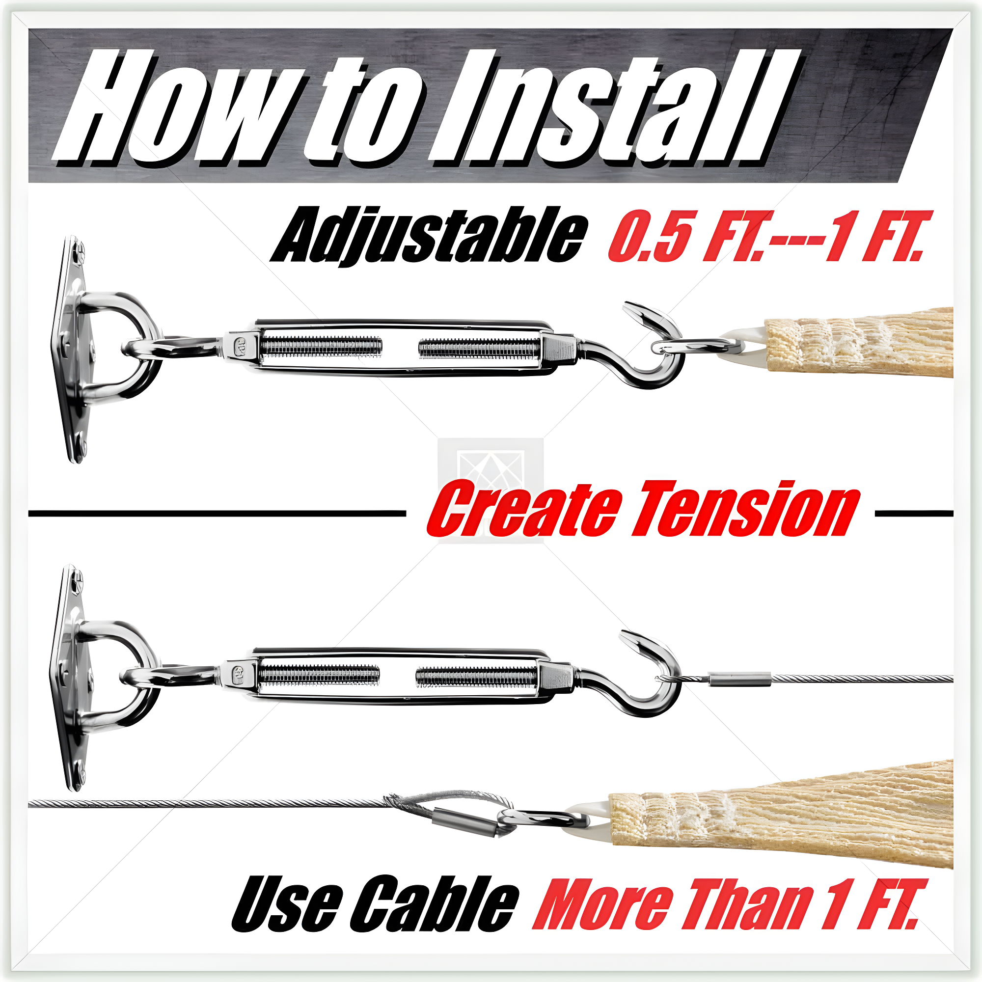 Colourtree Customize Waterproof 14' x 14' Square Sun Shade Sail