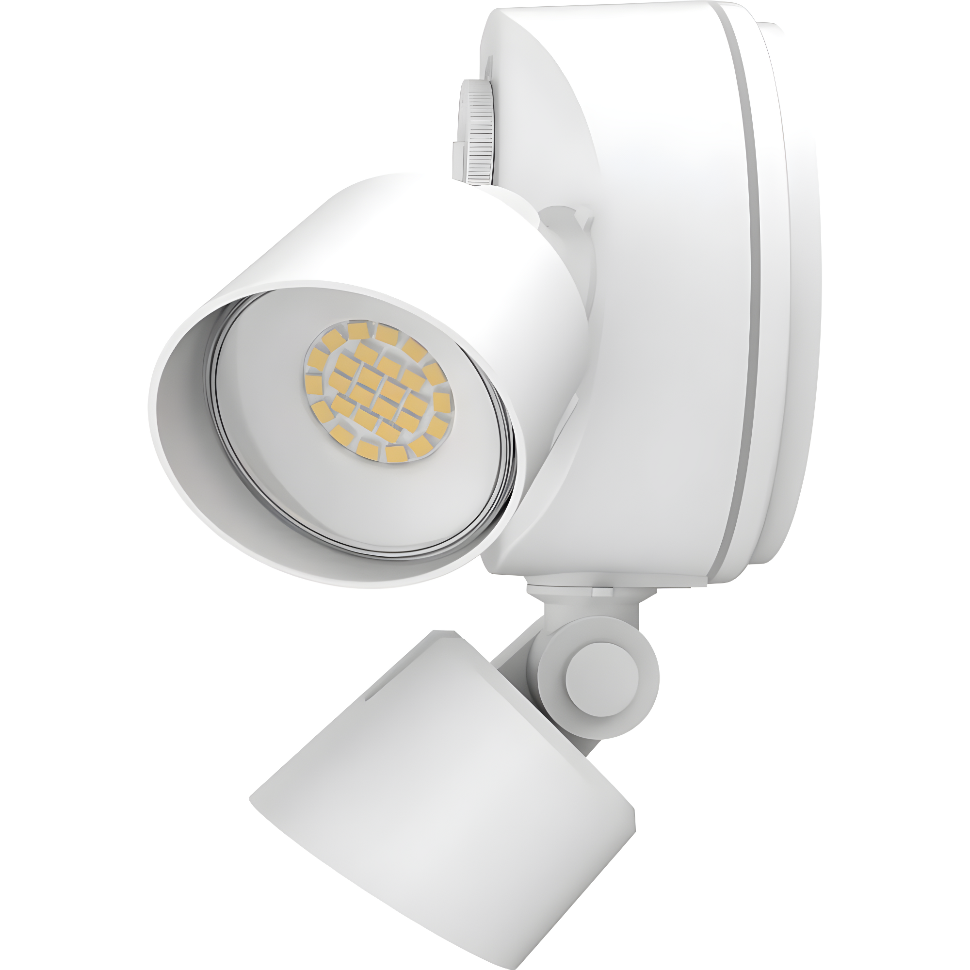 Lithonia Lighting 2 - Head Hardwired Dusk to Dawn Outdoor Security Flood Light with Motion Sensor