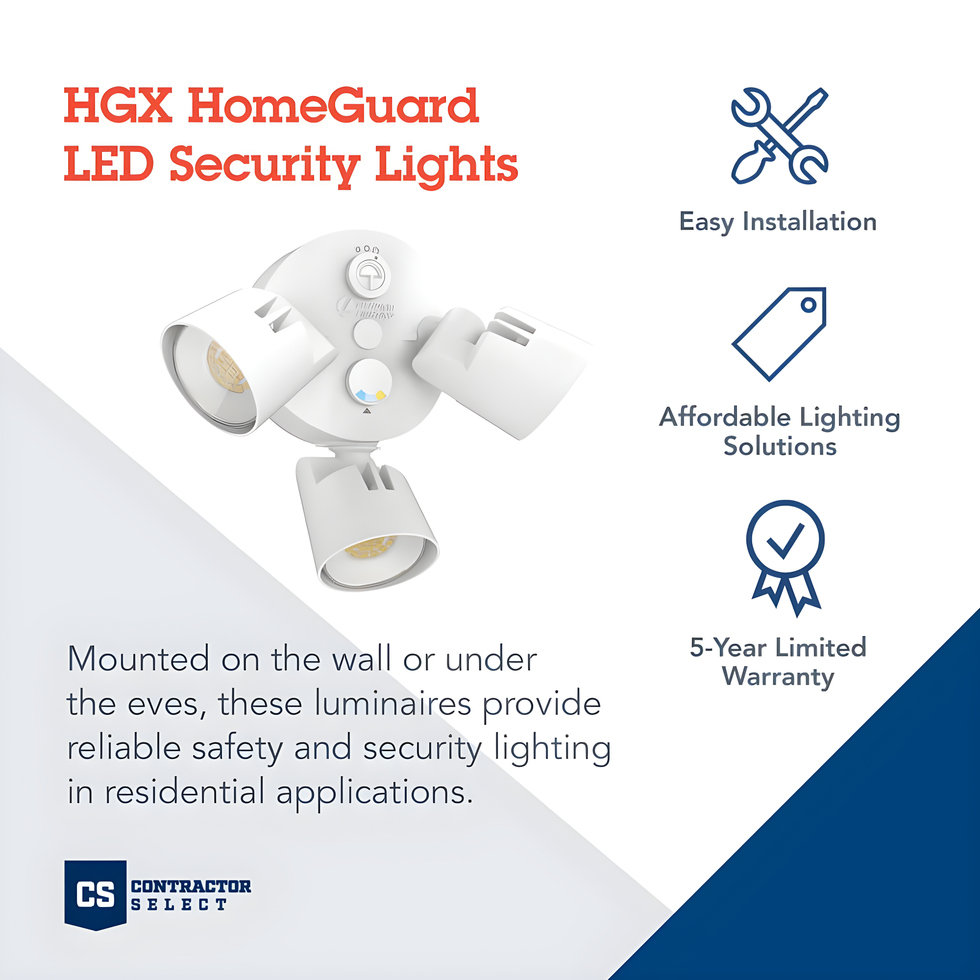 Lithonia Lighting 2 - Head Hardwired Dusk to Dawn Outdoor Security Flood Light with Motion Sensor