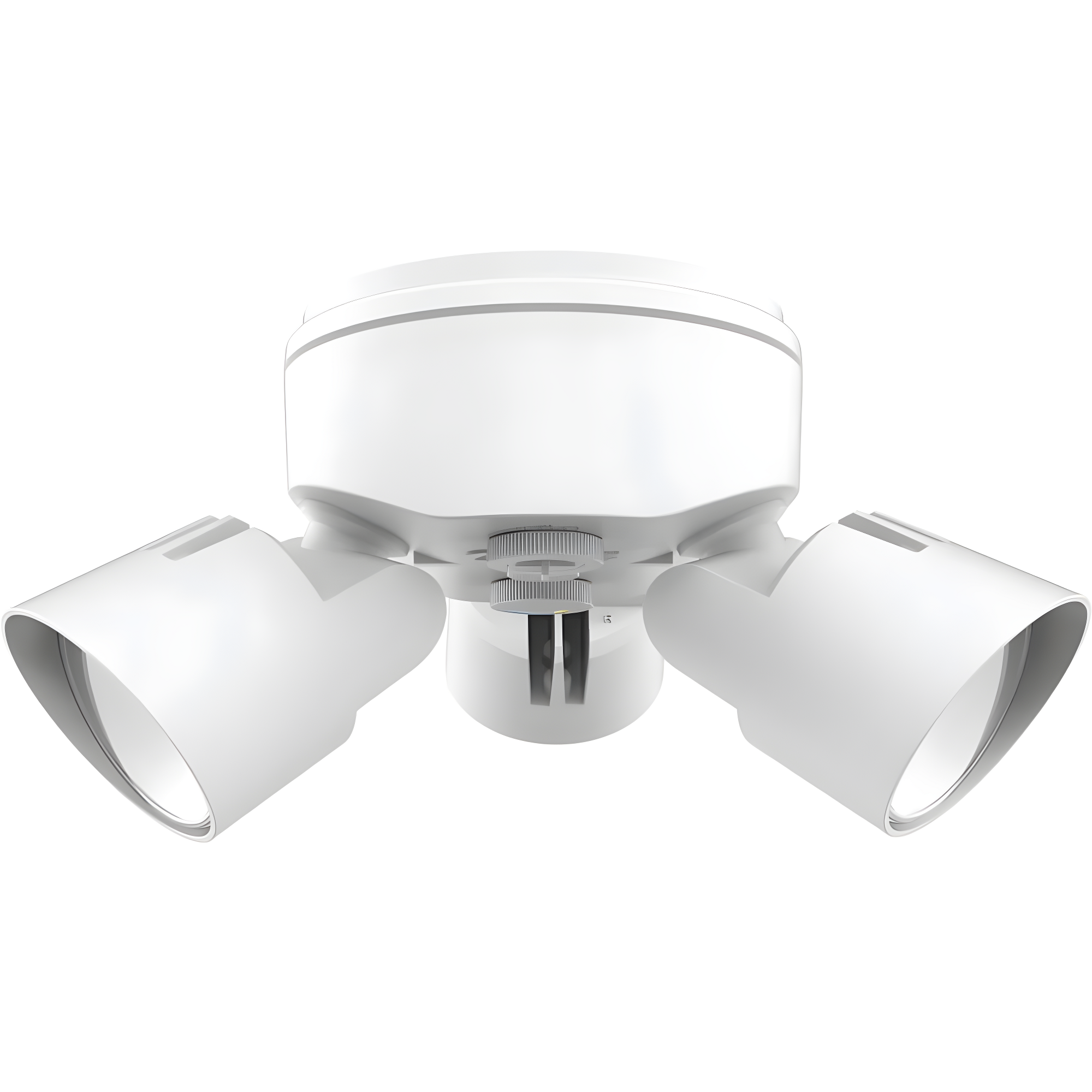 Lithonia Lighting 2 - Head Hardwired Dusk to Dawn Outdoor Security Flood Light with Motion Sensor