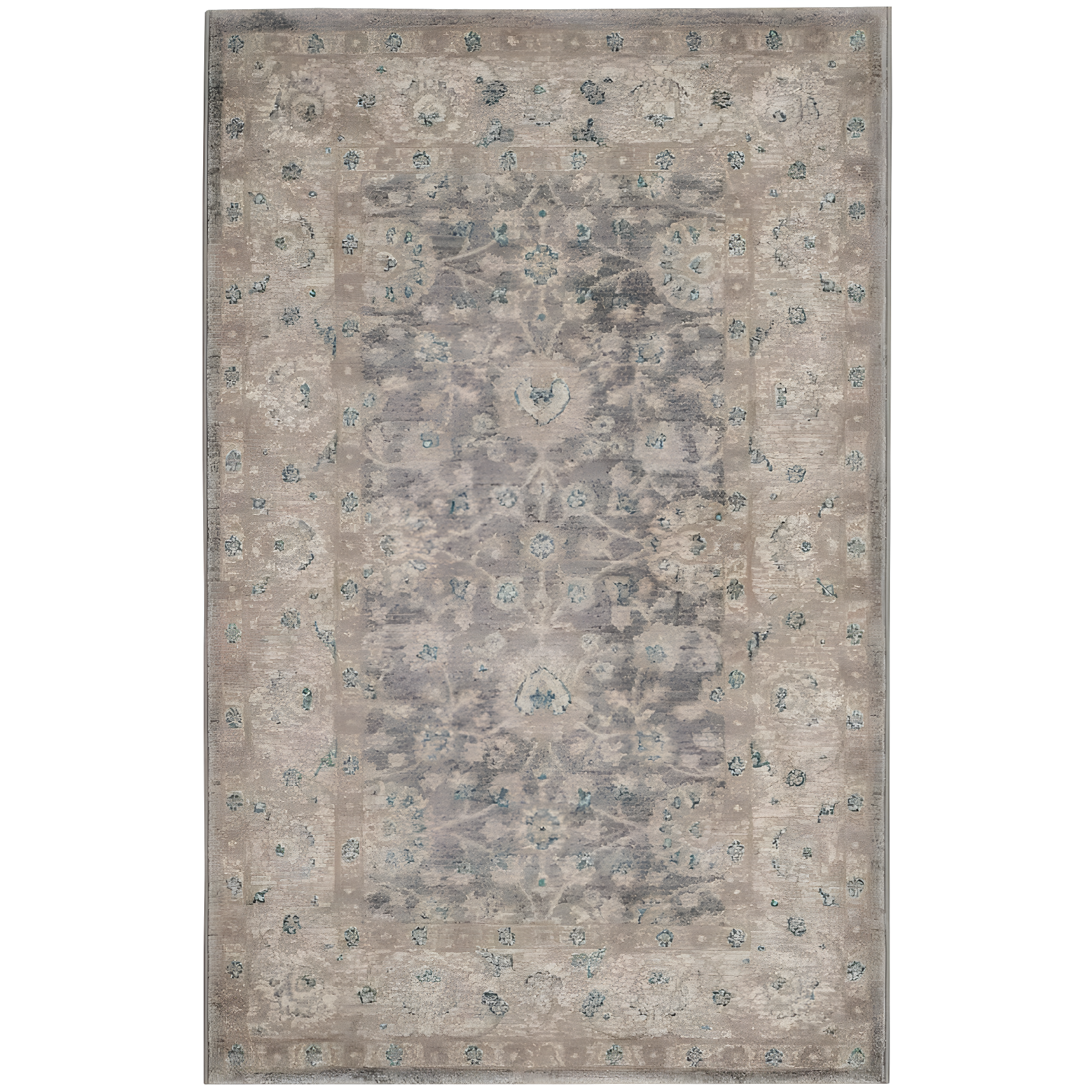 Sofia SOF330 Power Loomed Indoor Accent Rug - Light Grey/Beige - 2'6"x4' - Safavieh.