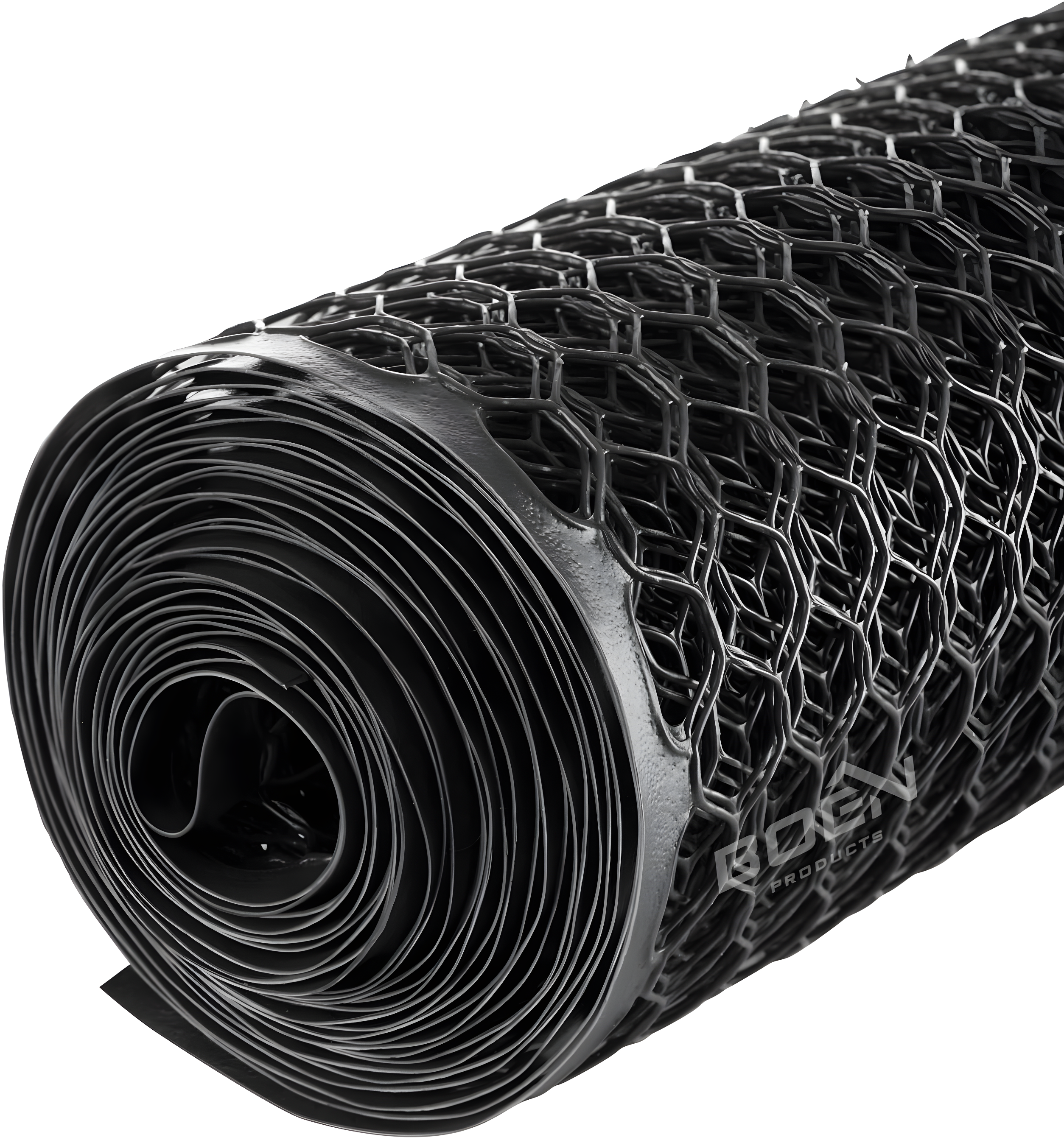 Boen - Plastic Hex Chicken Wire Mesh Temporary Fence Roll (2' x 25' - Black) - Plastic Fence Poultry Netting for Temporary or Semi Permanent Enclosures, Deer Netting Fence, Construction Fencing