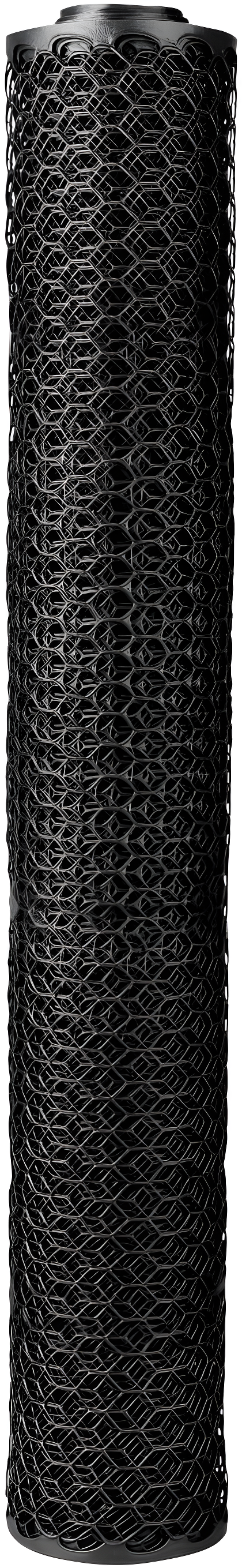 Boen - Plastic Hex Chicken Wire Mesh Temporary Fence Roll (2' x 25' - Black) - Plastic Fence Poultry Netting for Temporary or Semi Permanent Enclosures, Deer Netting Fence, Construction Fencing