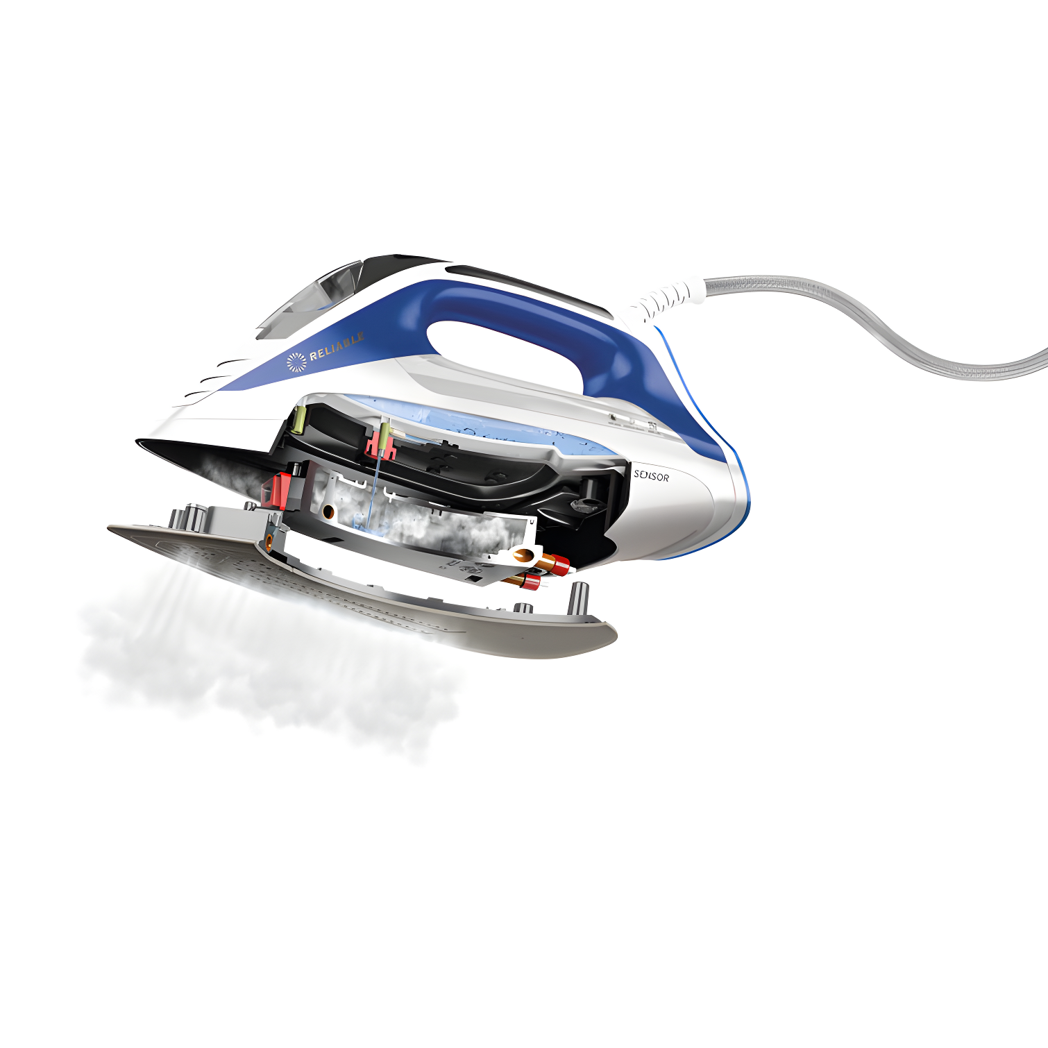 Reliable Corporation Reliable Velocity 1800W Home Steam Iron - Compact Vapor Generator Iron with Anodized Aluminum