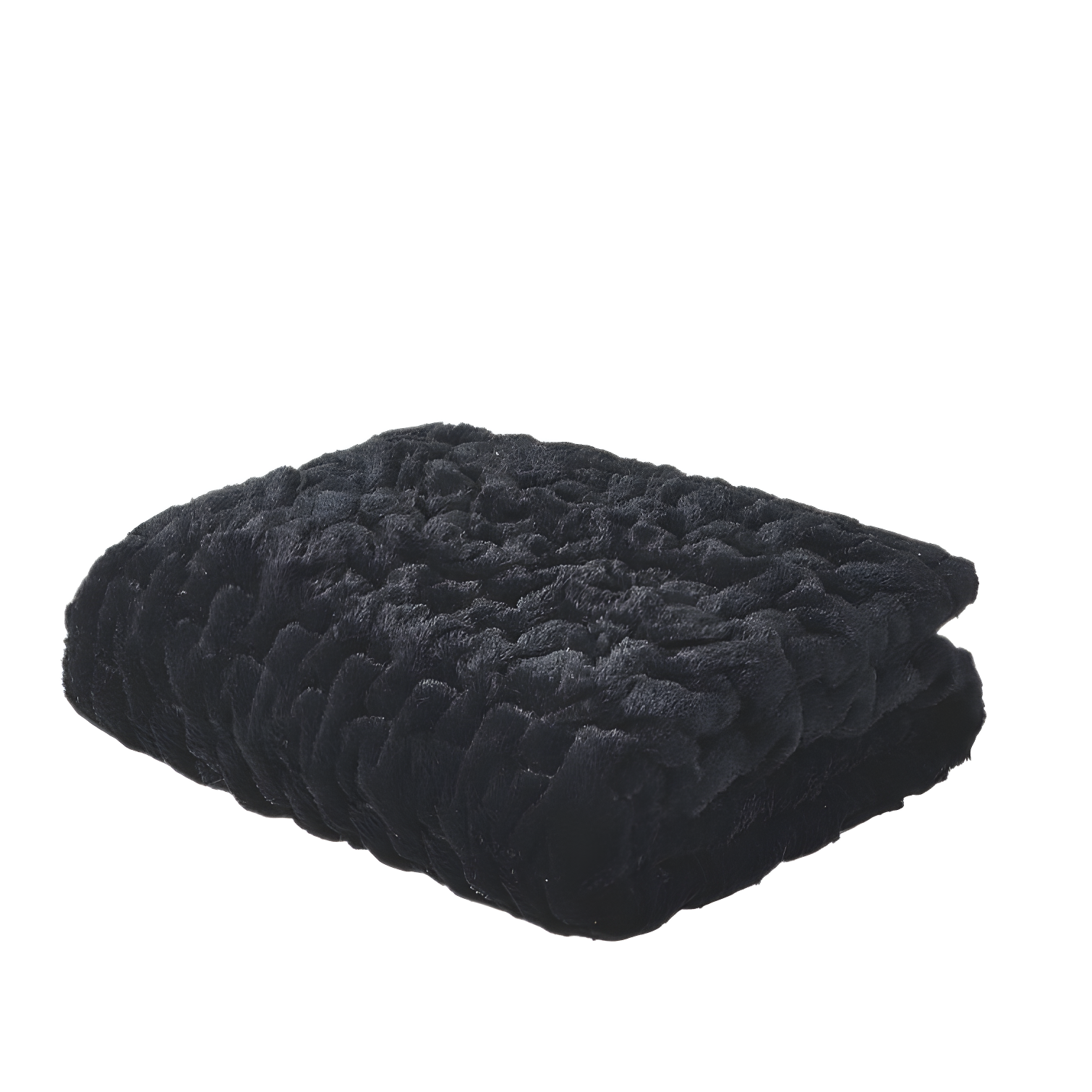 Ruched Fur Throw