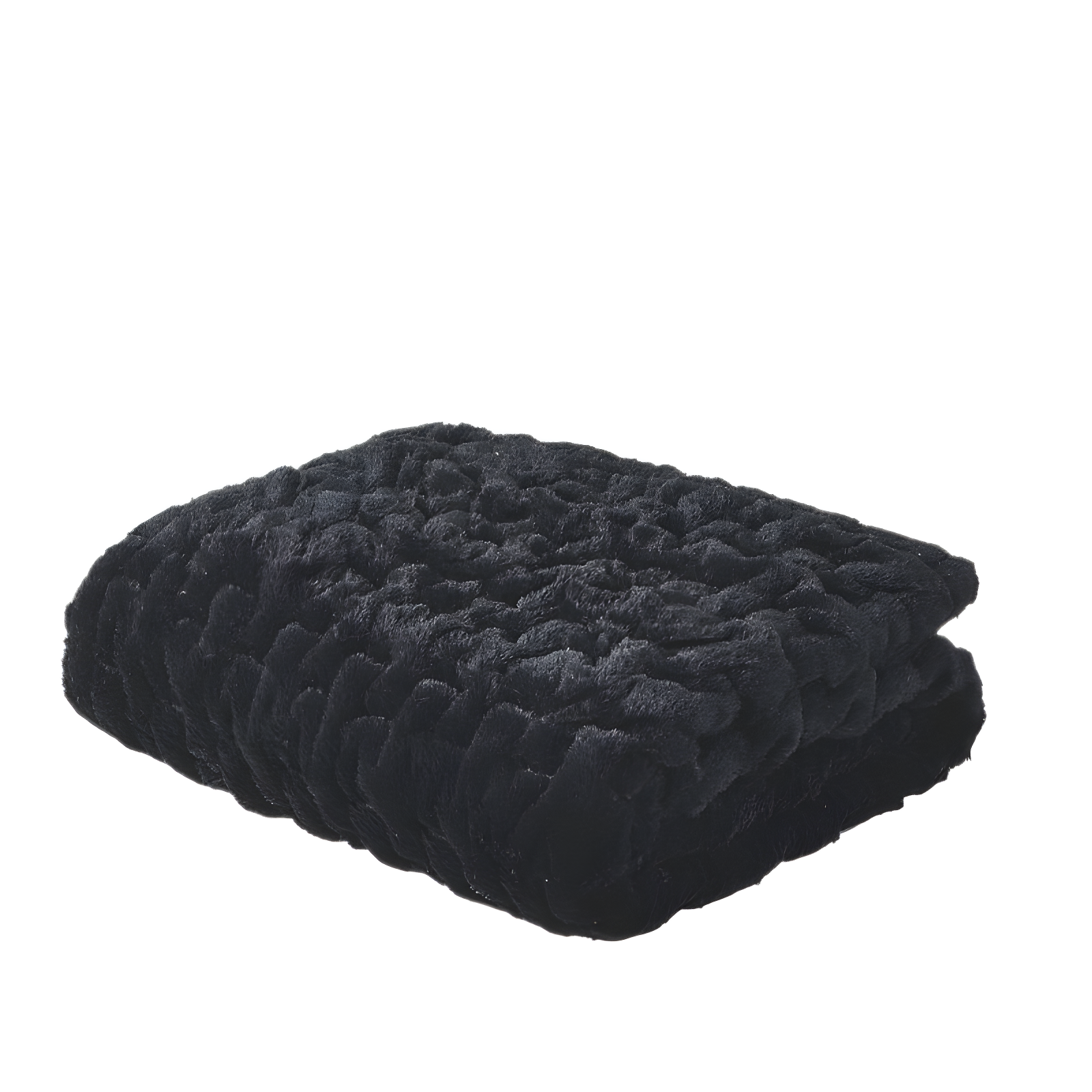 Ruched Fur Throw