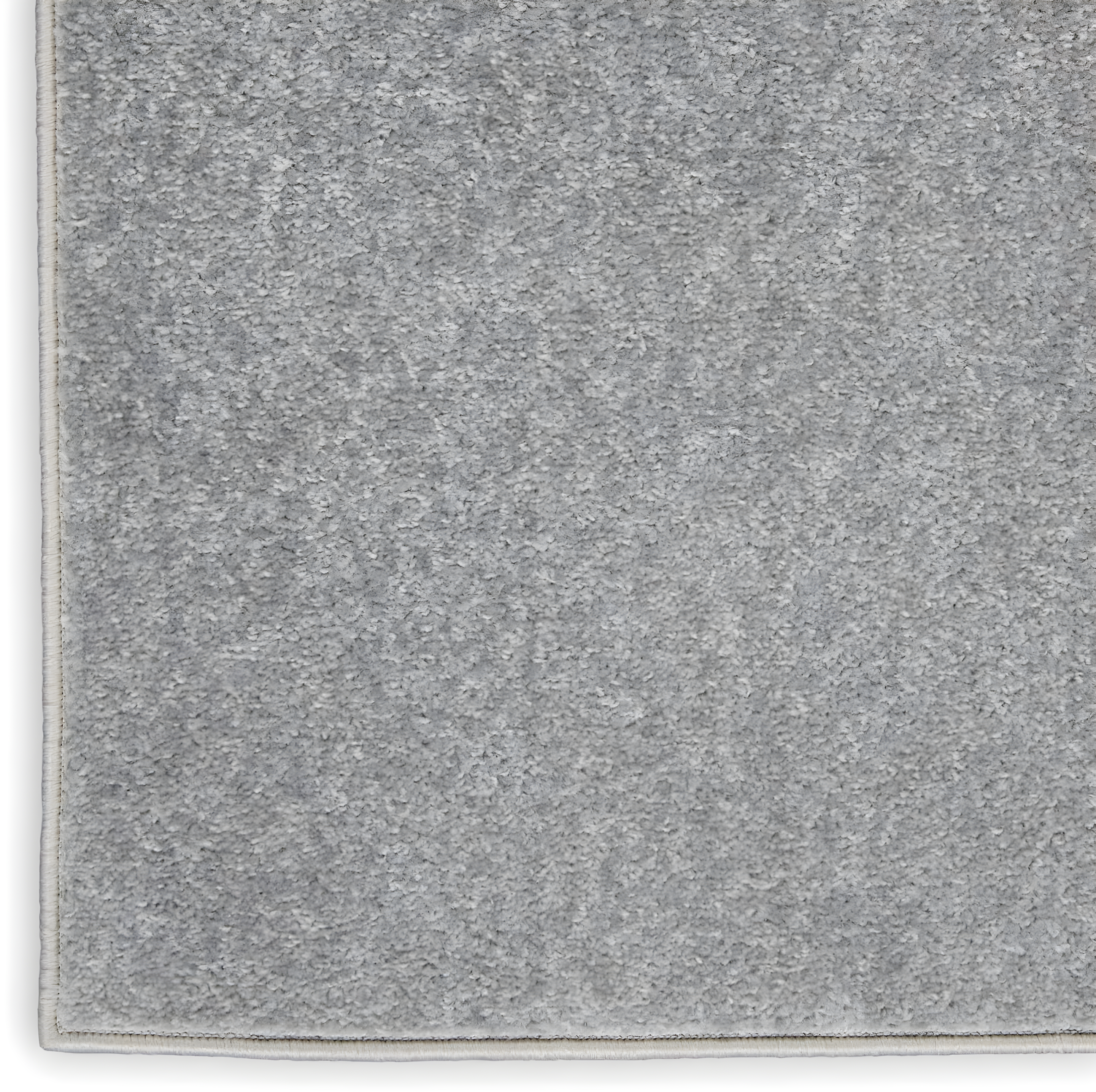 Nourison Essentials Easy Care Indoor Outdoor Area Rug - Silver Grey 5' x Square