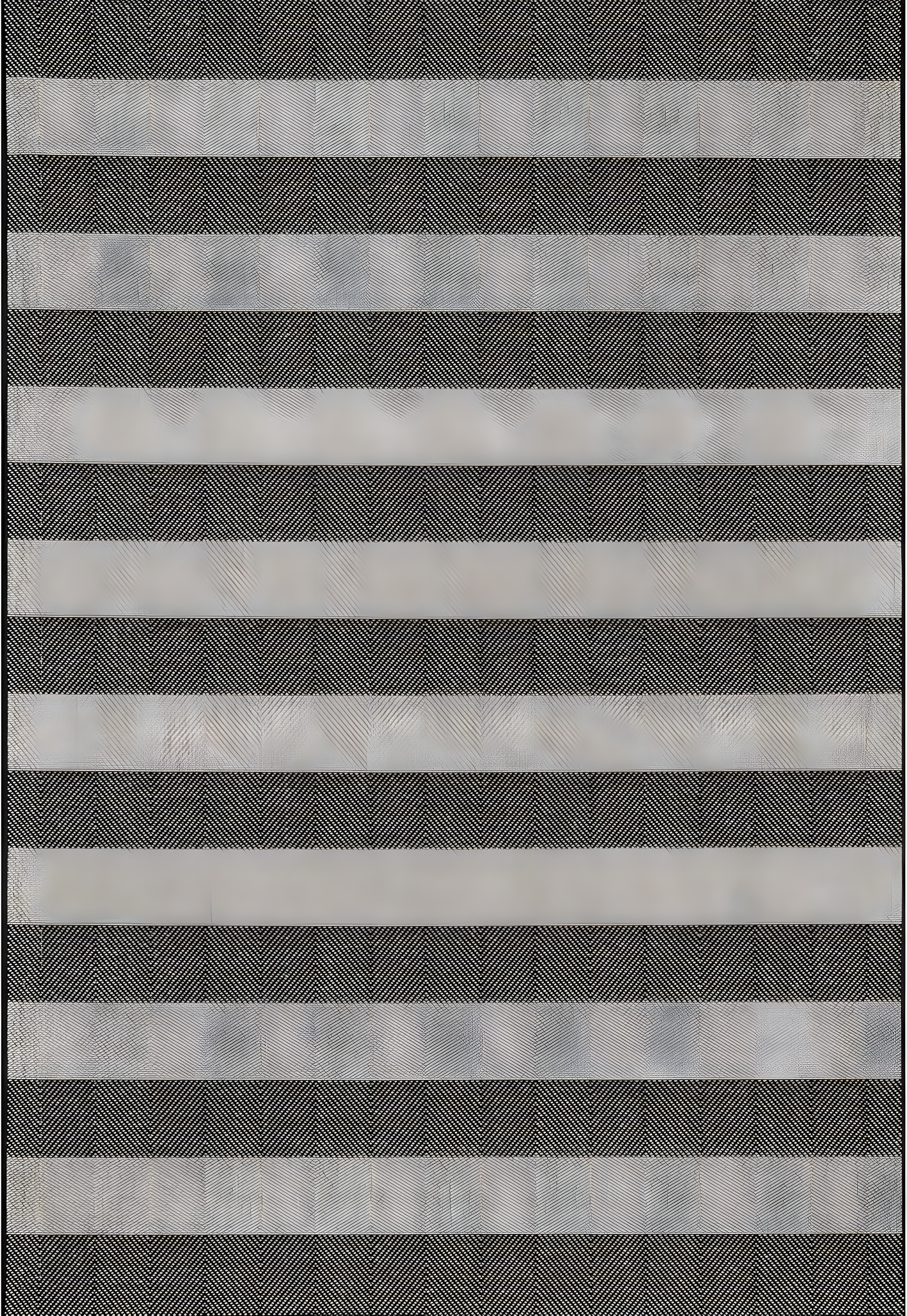 Nuloom Alexis Striped 4x6 Indoor/Outdoor Area Rug for Living Room Patio Deck Front Porch Kitchen, Black/Light Grey