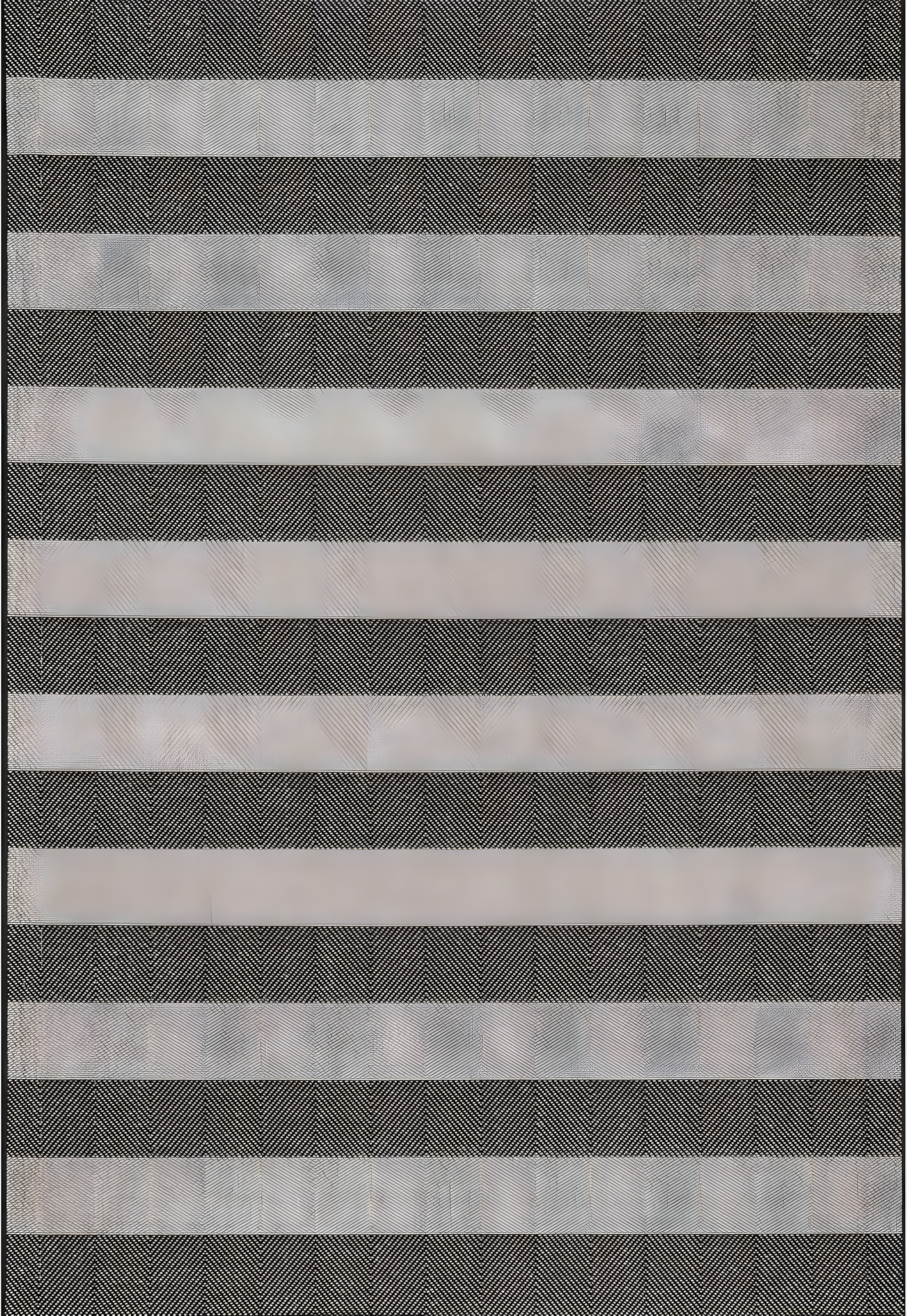 Nuloom Alexis Striped 4x6 Indoor/Outdoor Area Rug for Living Room Patio Deck Front Porch Kitchen, Black/Light Grey