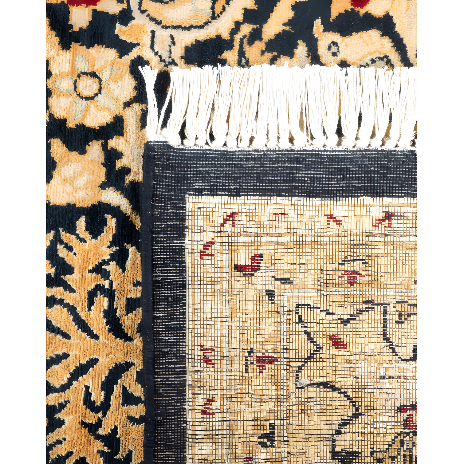 Solo Rugs One-of-a-Kind 6' 1" X 8' 8" 2000s Wool Area Rug Black