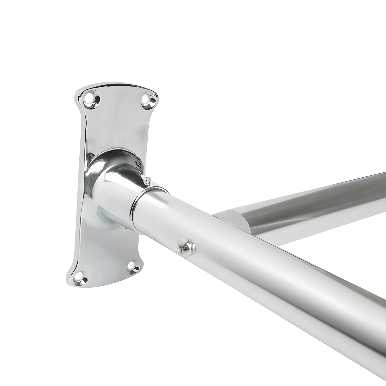 Utopia Alley Aluminum 61" D-Shape Fixed Shower Curtain Rod