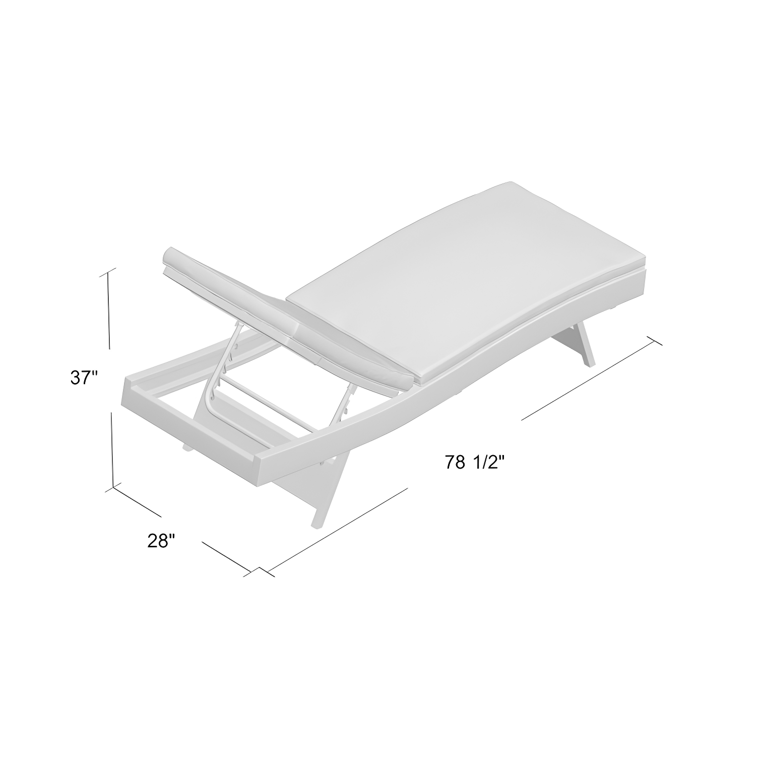 Modway Stopover Outdoor Patio Sunbrella Chaise