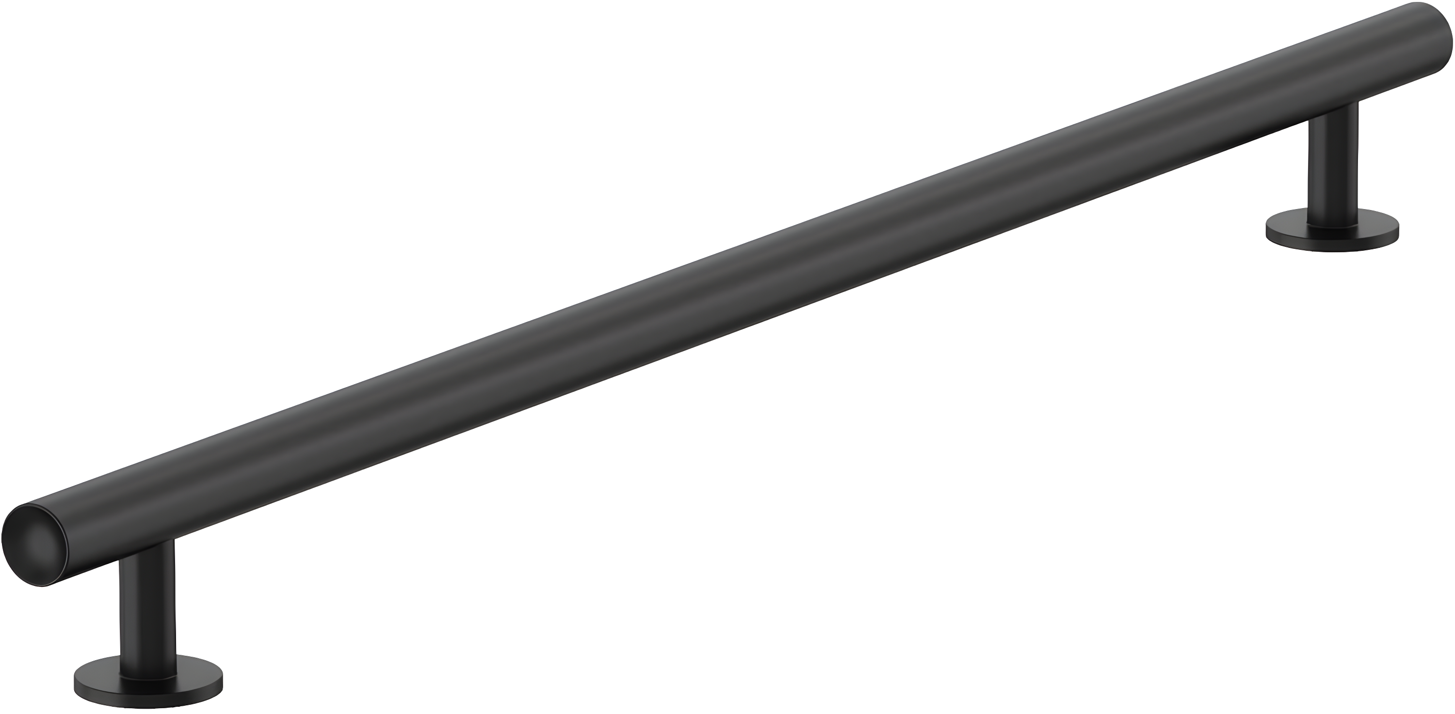 Amerock Radius 18 inch (457mm) Center-to-Center Matte Black Appliance Pull