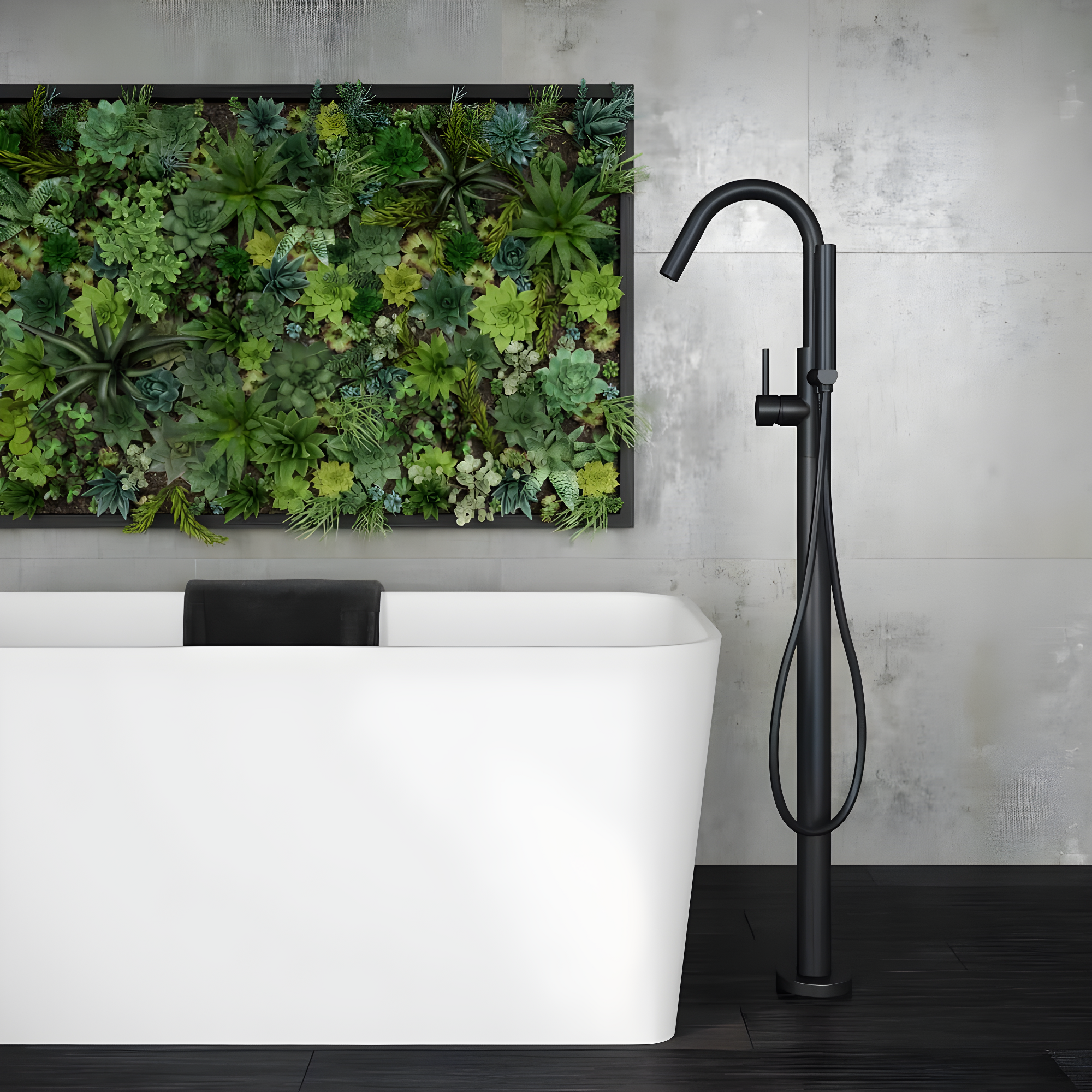 Pfister LG61MFB Single Handle Floor Mounted Freestanding Tub Filler Trim