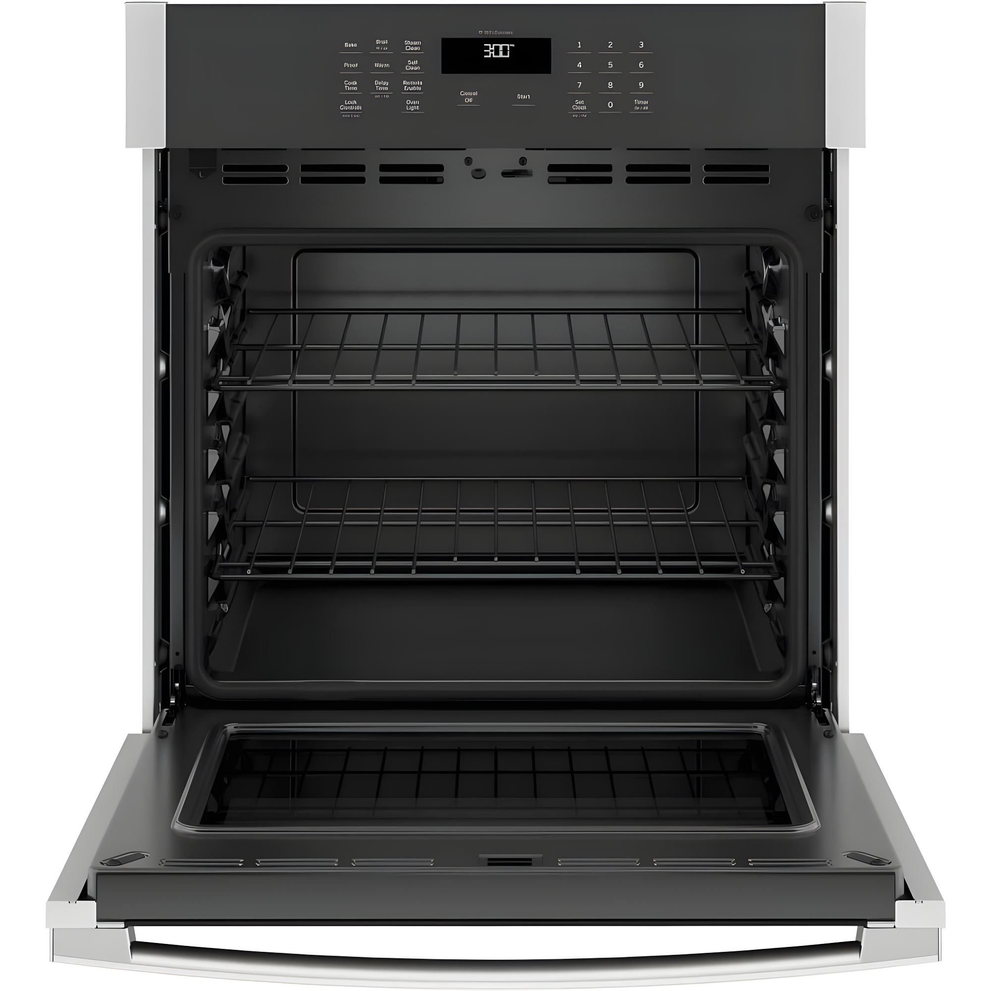 GE Appliances GE Smart Appliances Smart Built-in 27" Self-Cleaning Electric Single Wall Oven JKS3000SNSS