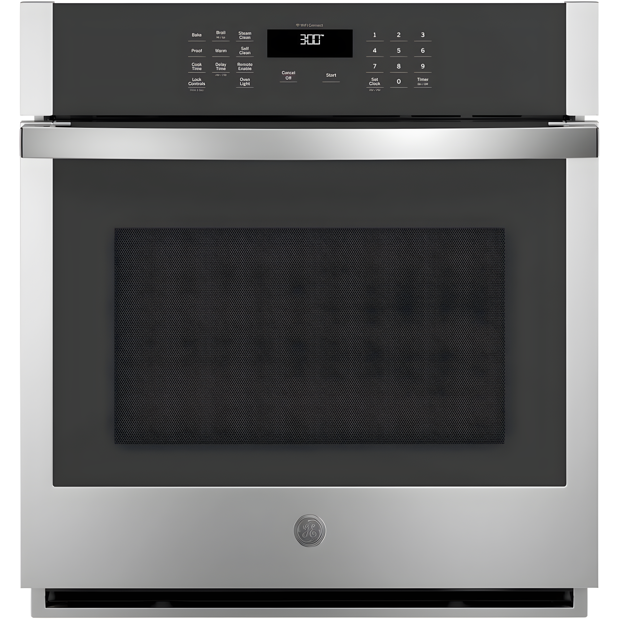 GE Appliances GE Smart Appliances Smart Built-in 27" Self-Cleaning Electric Single Wall Oven JKS3000SNSS