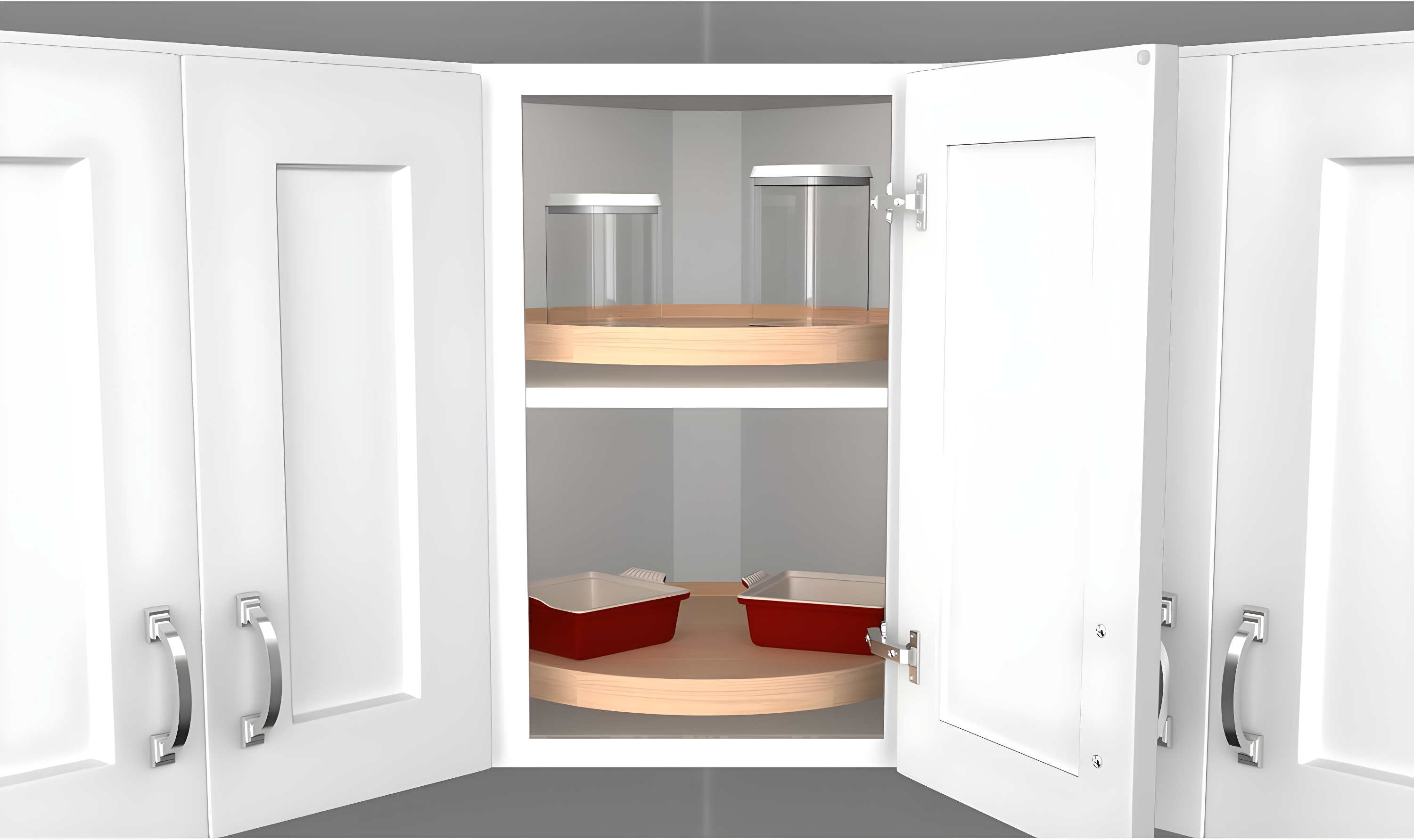 Rev-A-Shelf Rev-A-Shelf Lazy Susan Wooden Circle 1-Shelf w/Swivel Bearings