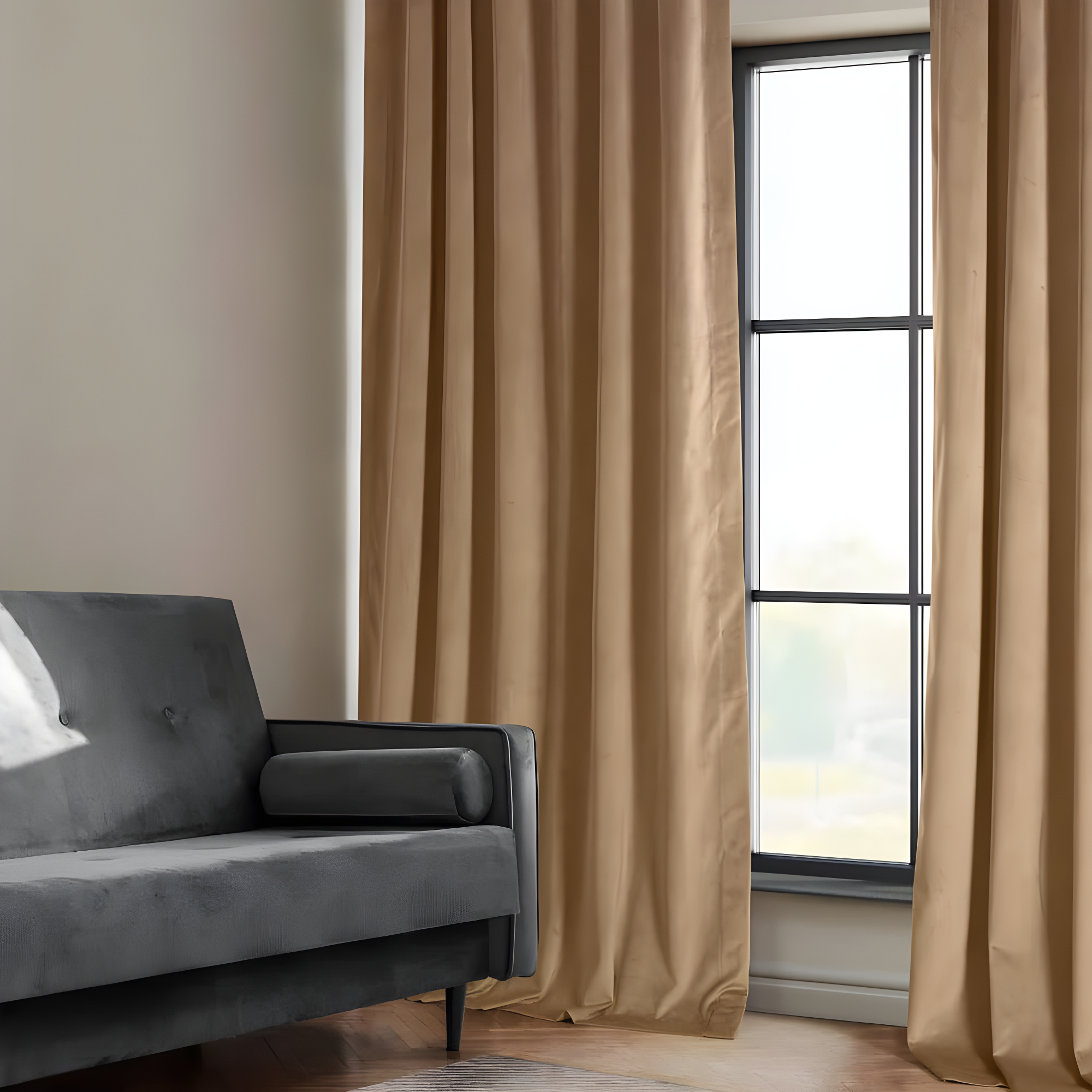 HPD Half Price Drapes Spiced Rum Heritage Plush Velvet Room Darkening Curtains for Bedroom & Living Room Curtains (1 Panel), Window Curtains 108 inches long, Rod Pocket Curtains & Drapes, 50W X 108L
