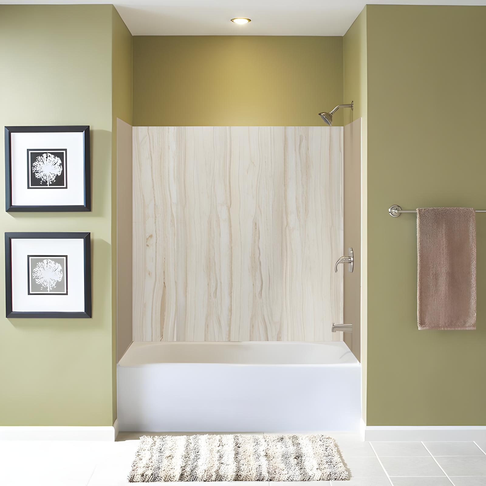 Transolid Expressions 60'' W 36'' D 72'' H Glue Up Solid Surface Wall