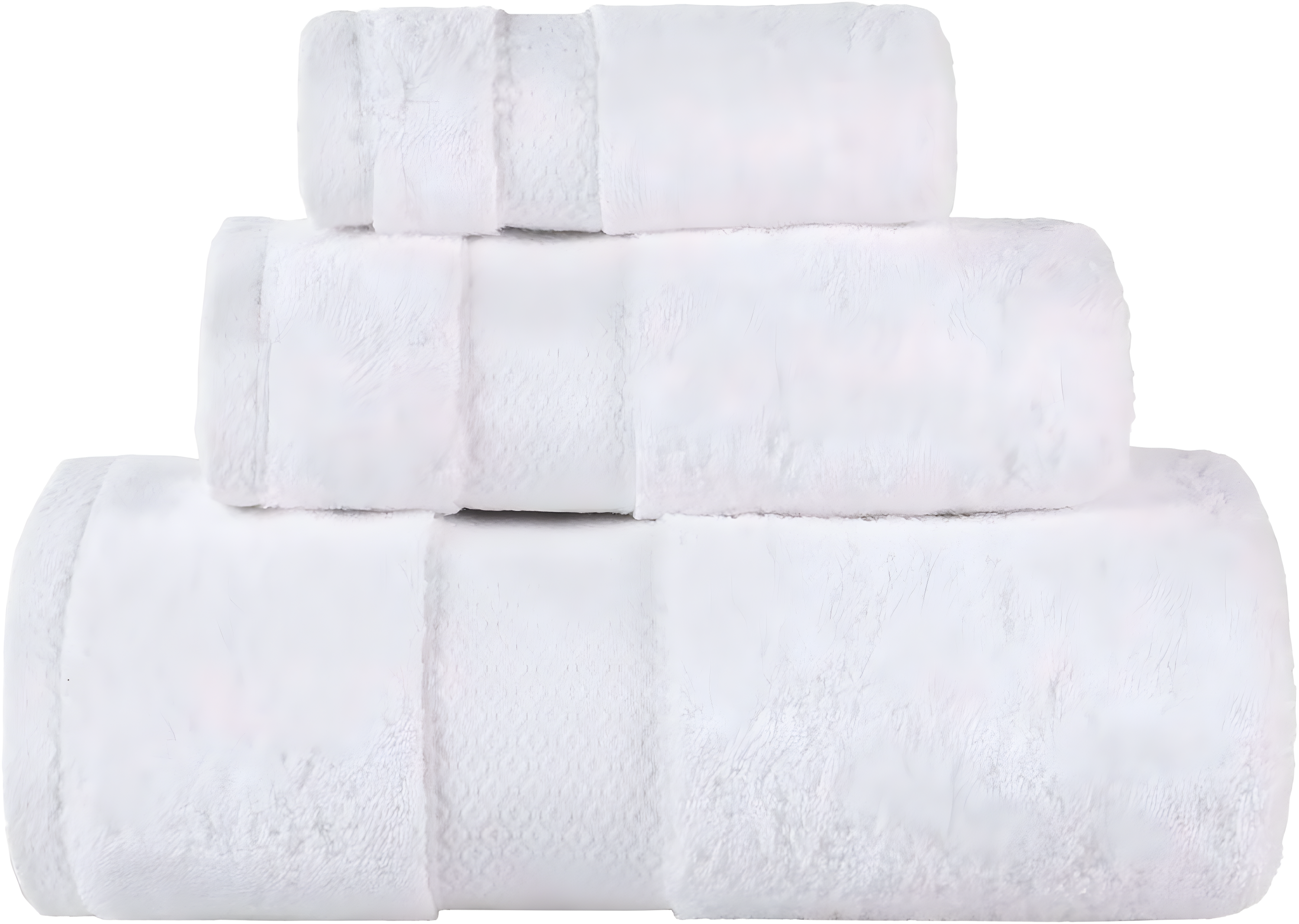 Superior Niles Egypt Produced Giza Cotton 3 Piece Towel Set, White