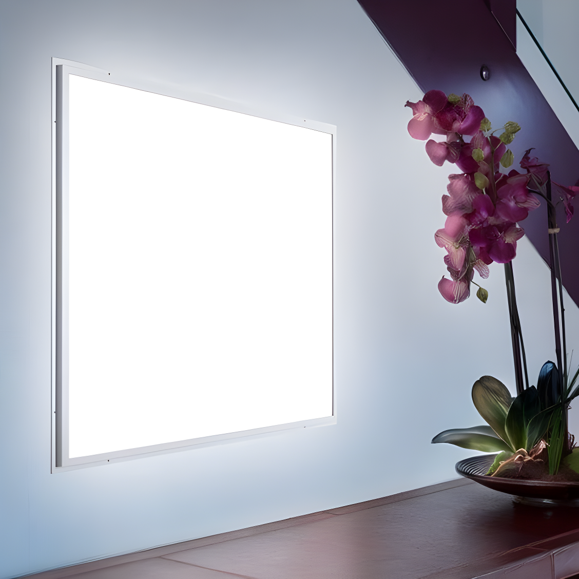 eSenLite Dimmable Square Troffer Ceiling Light