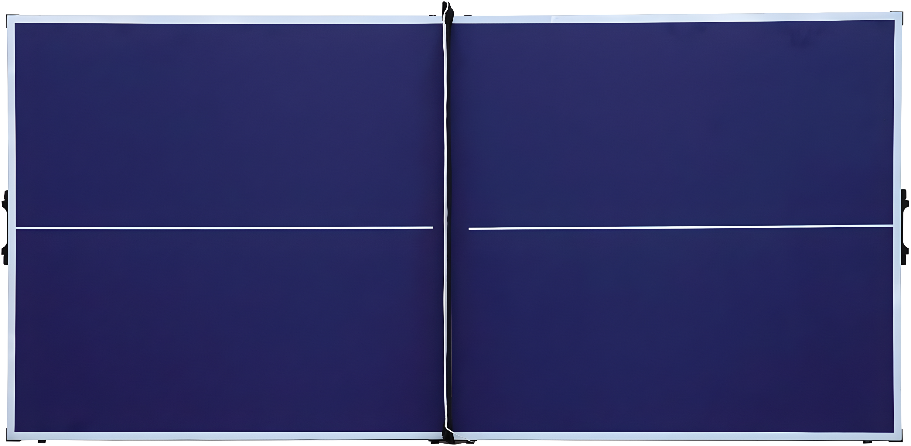 Compact 60" Blue Melamine Folding Indoor Table Tennis Table with Accessories