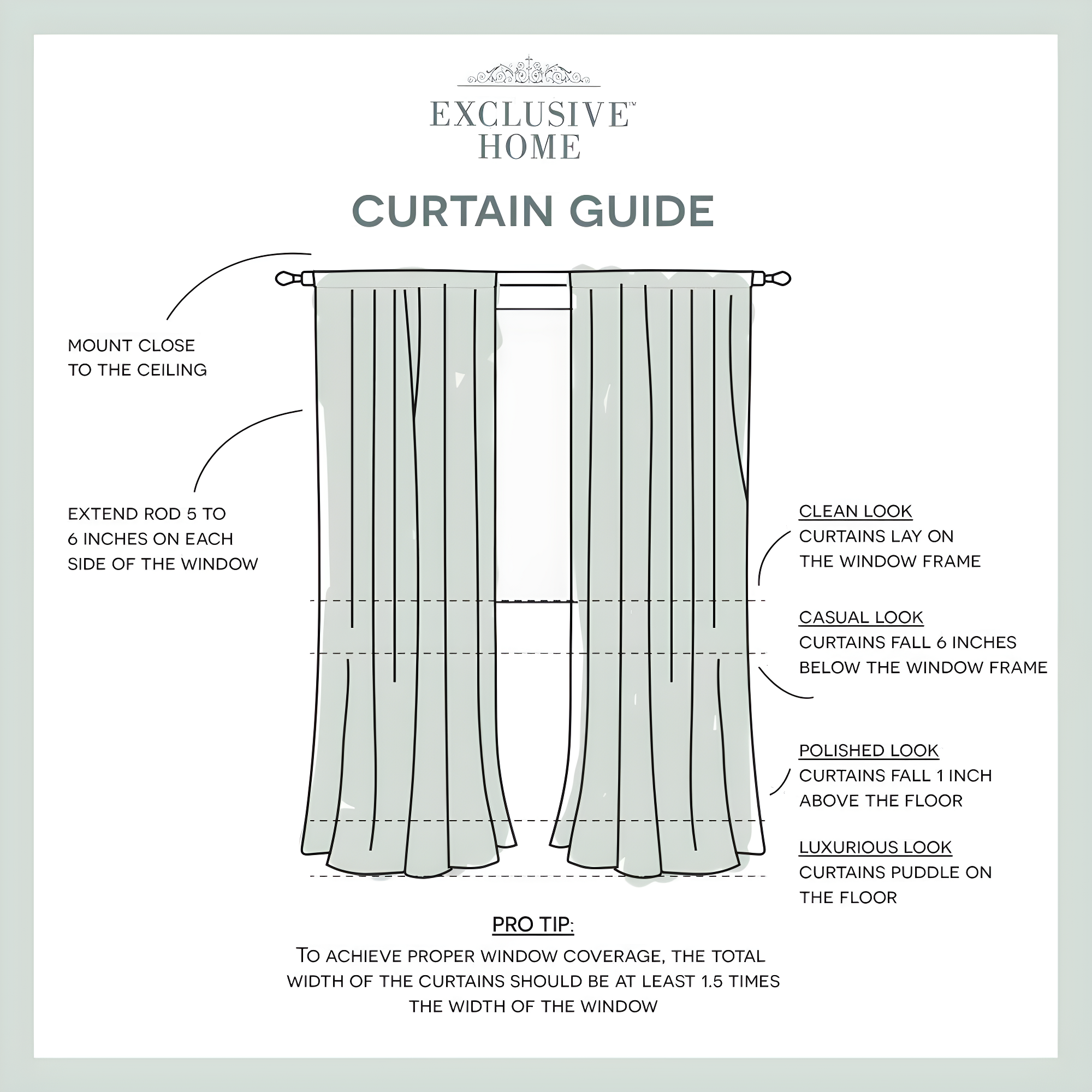Set of 2 (84"x54") Darma Rod Pocket Window Curtain Panel Light Gray - Exclusive Home: Modern Light Filtering Stripes