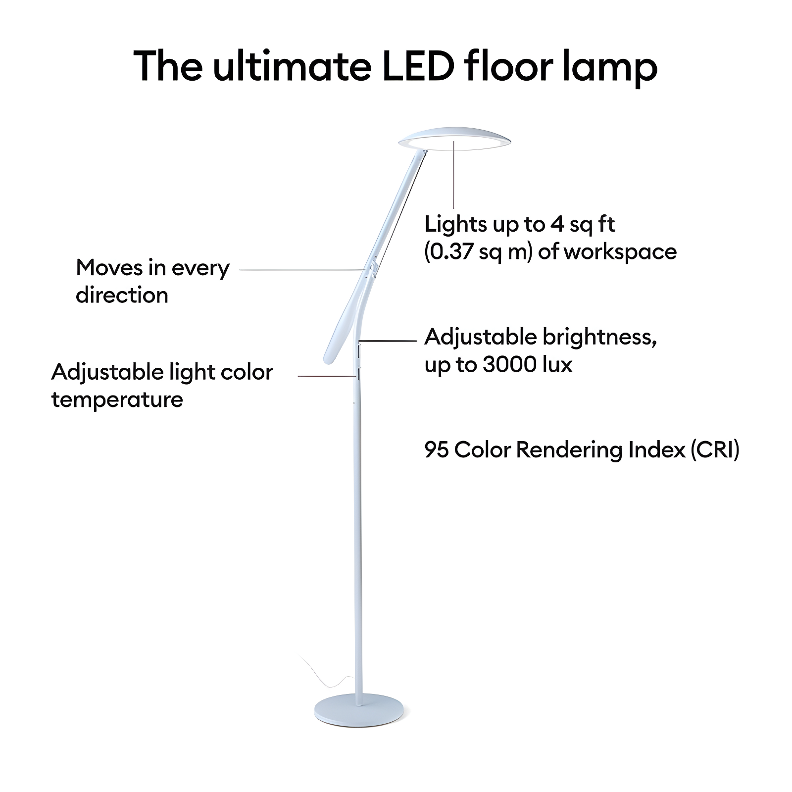 Cricut Bright 360 Floor Craft Lamp
