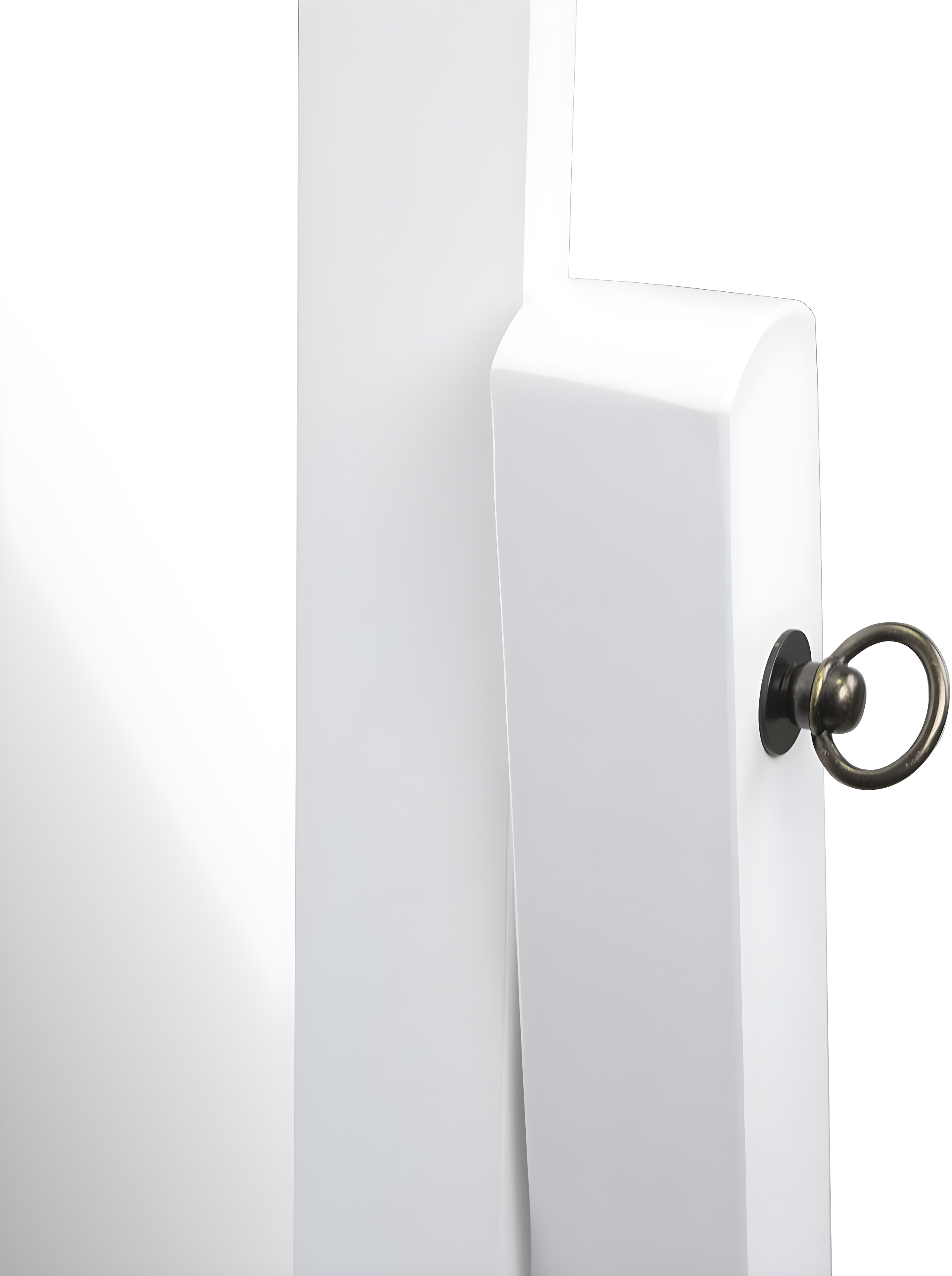 Barrington Cheval Floor Mirror - A/N White White