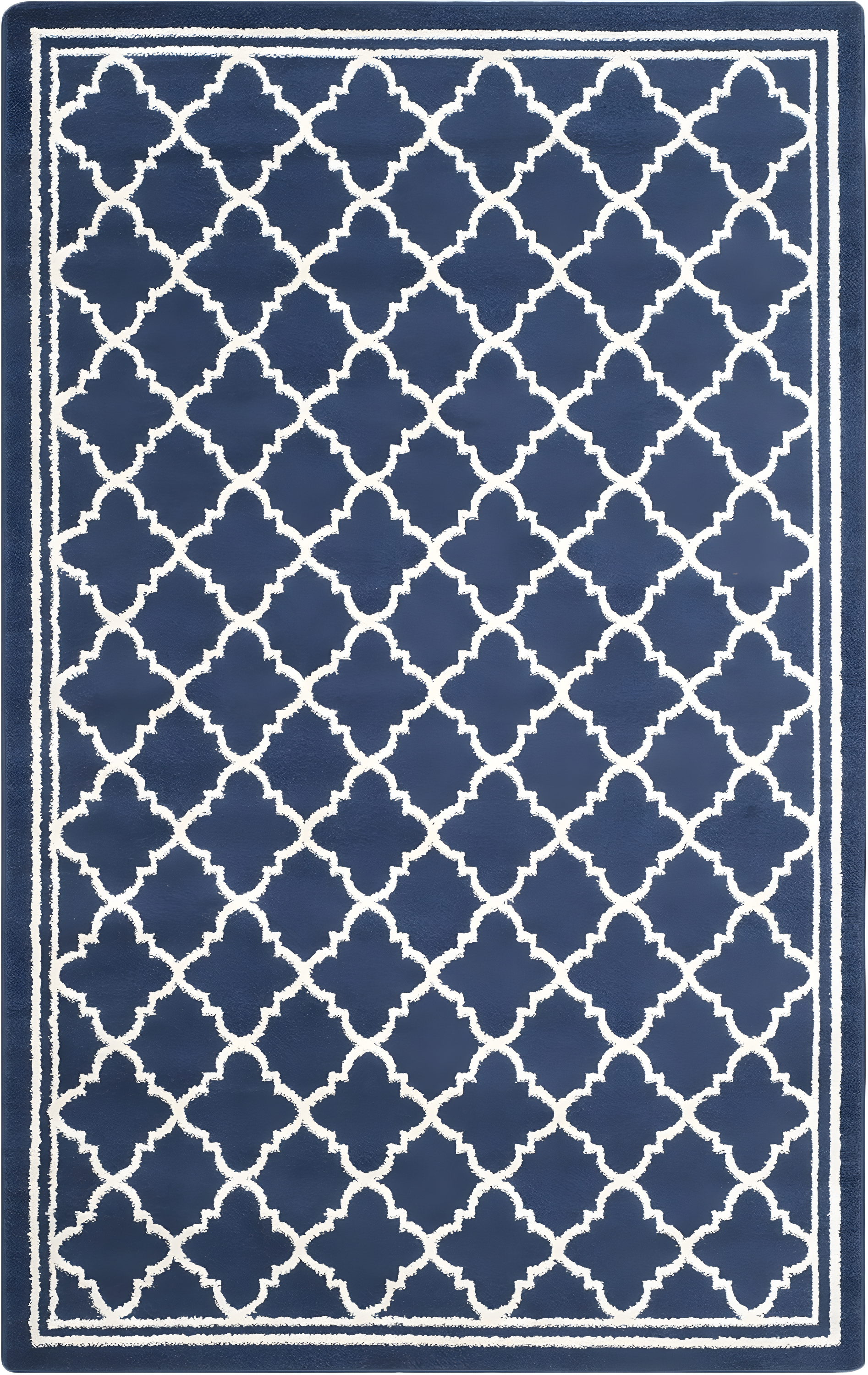 Amherst AMT422 Power Loomed Indoor Area Rug - Navy/Beige - 4'x6' - Safavieh