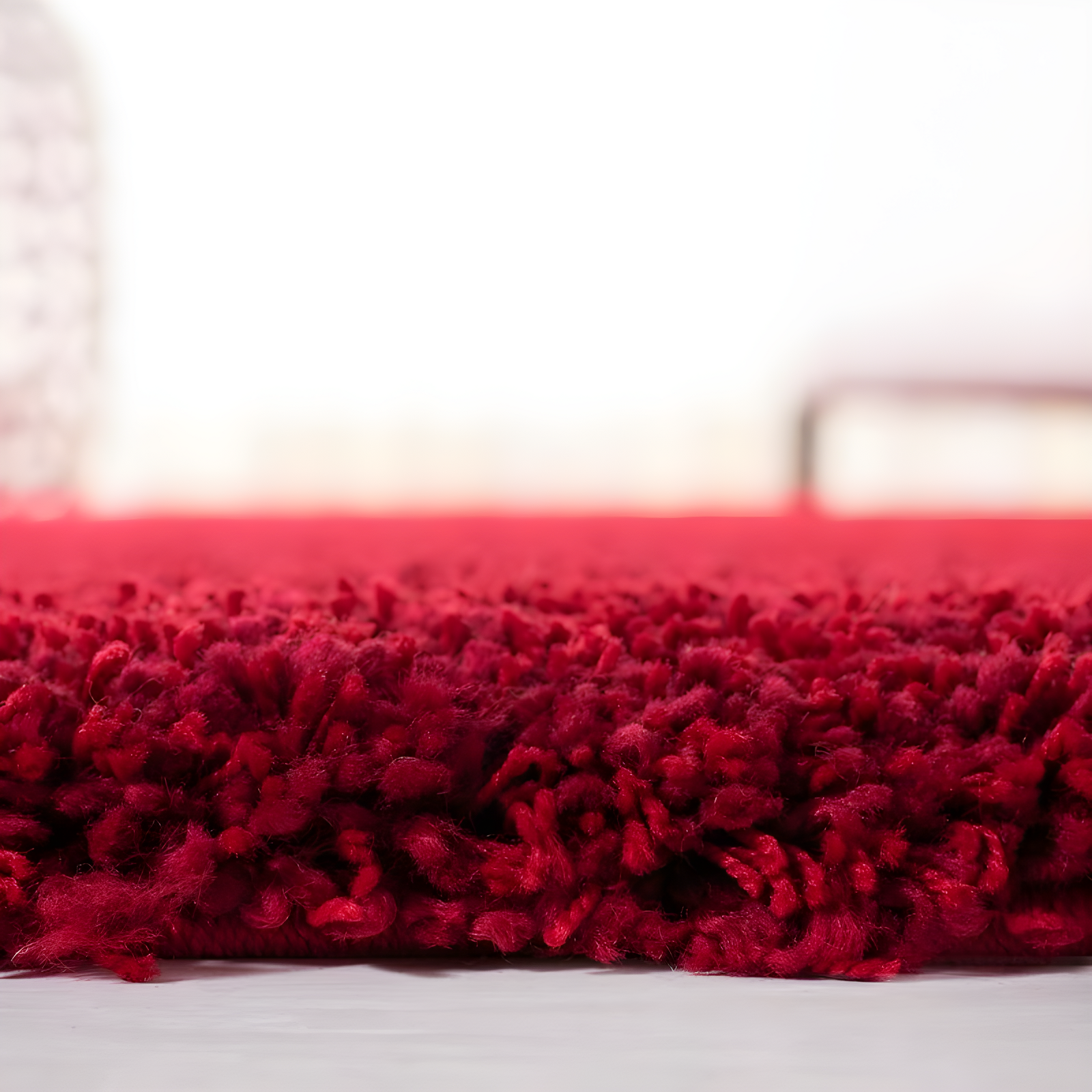Shag SG151 Power Loomed Indoor Runner Rug - Red - 2'3"x7' - Safavieh.