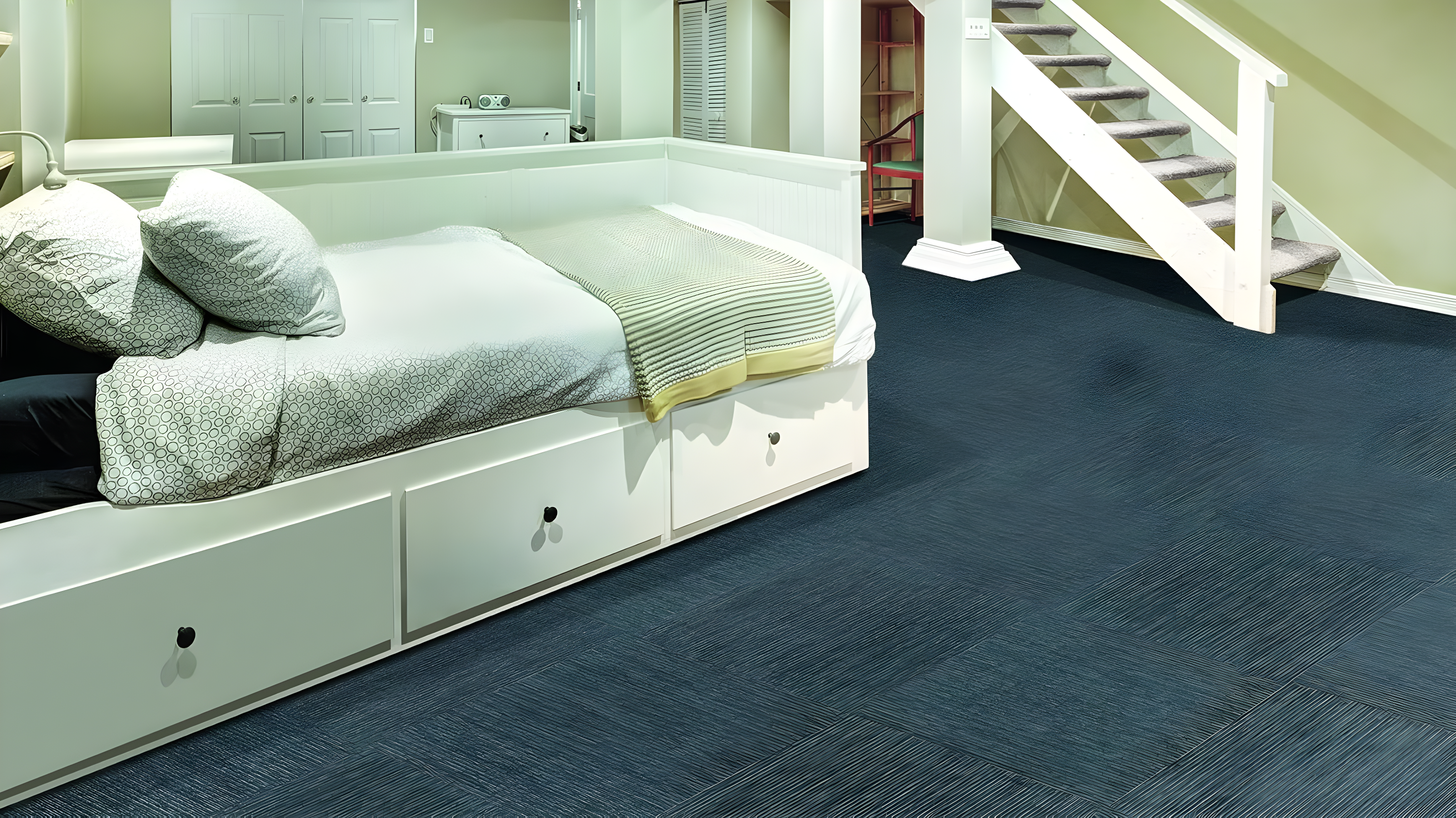 Mohawk Basics 24" x 24" PET Fiber Carpet Tiles (96 sqft per carton-24 Tiles)