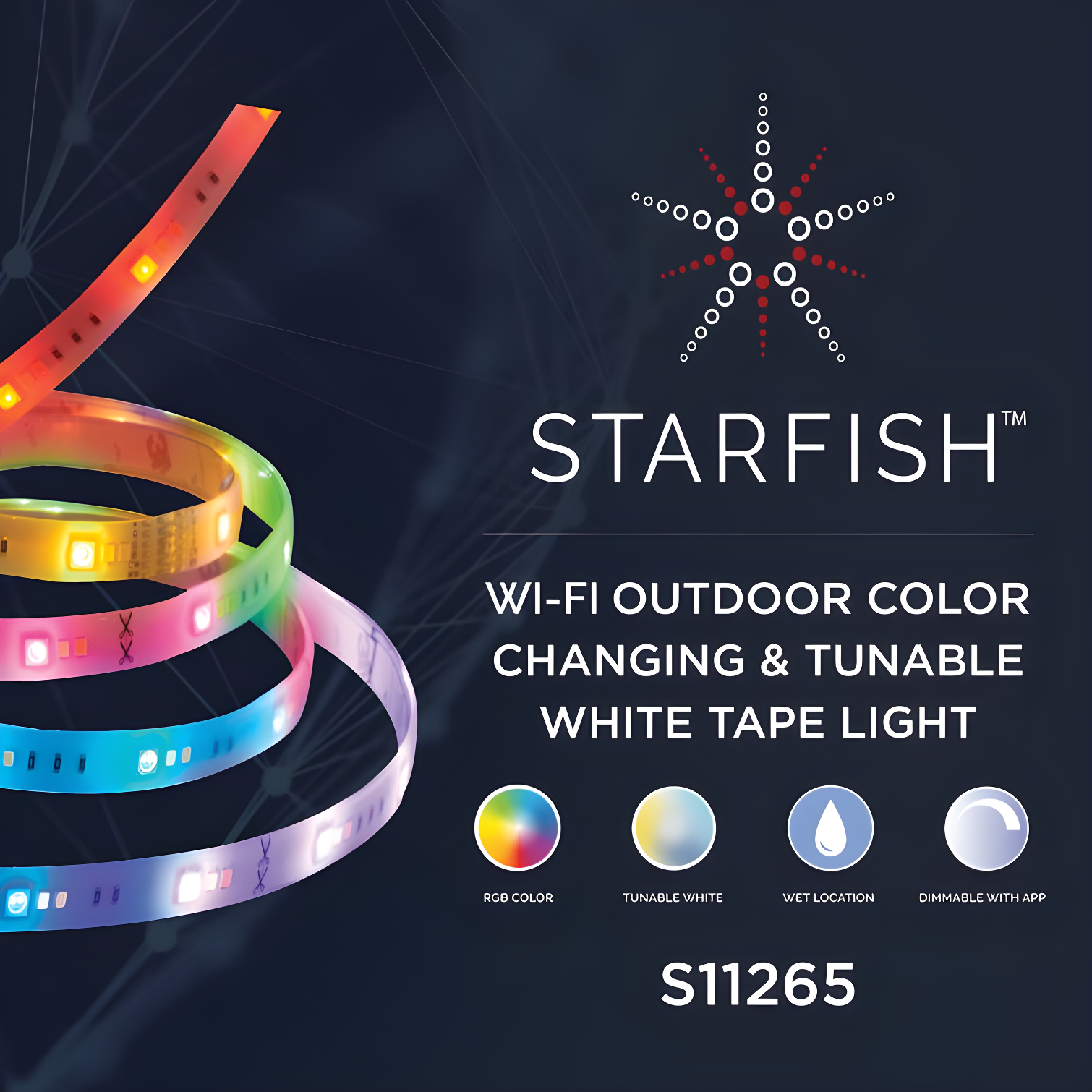 Starfish S11265 LED 192'' Under Cabinet Tape Light