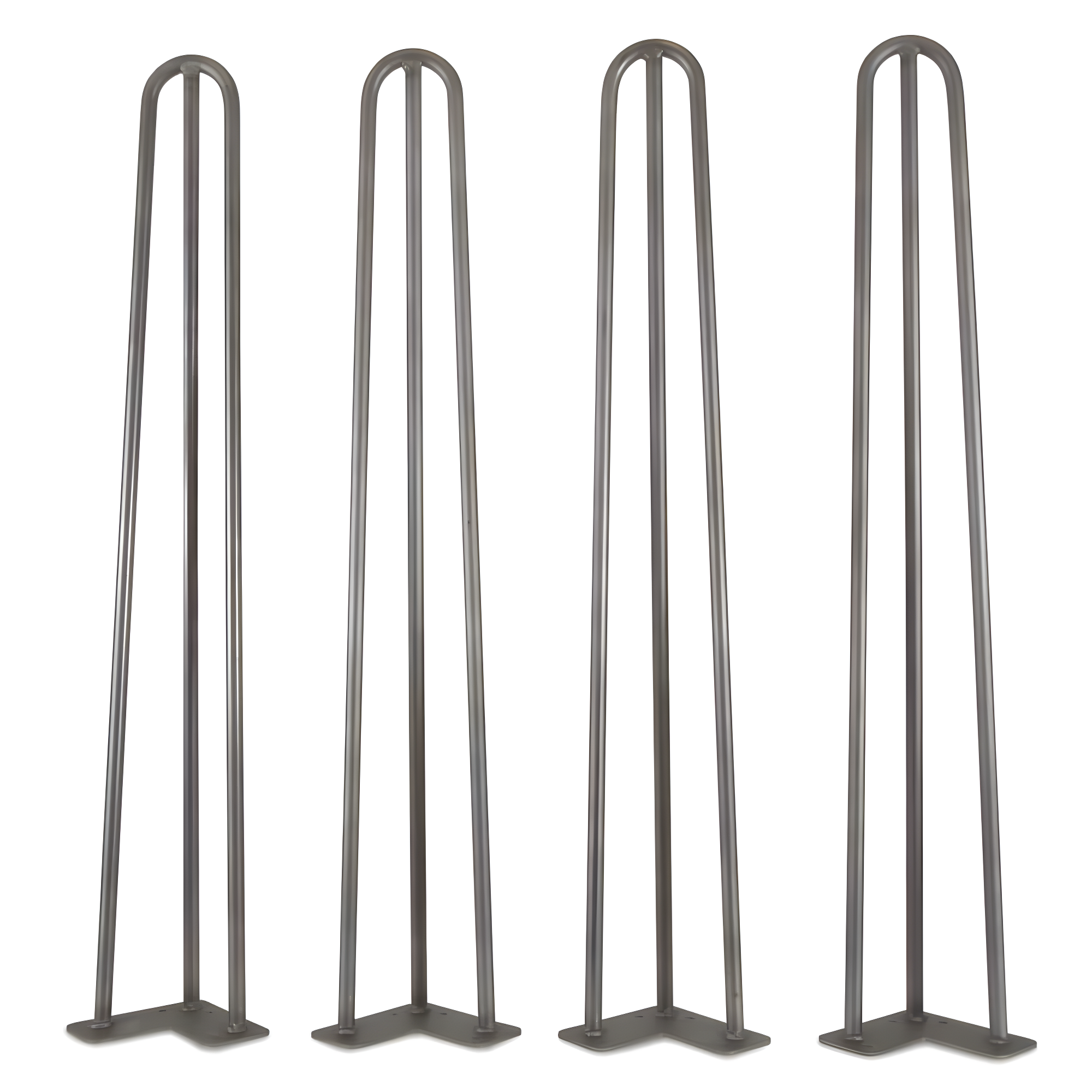 WEN Products 28-Inch Mid-Century Modern Raw Steel Hairpin Table Legs, 1/2-Inch Diameter, Set Of 4