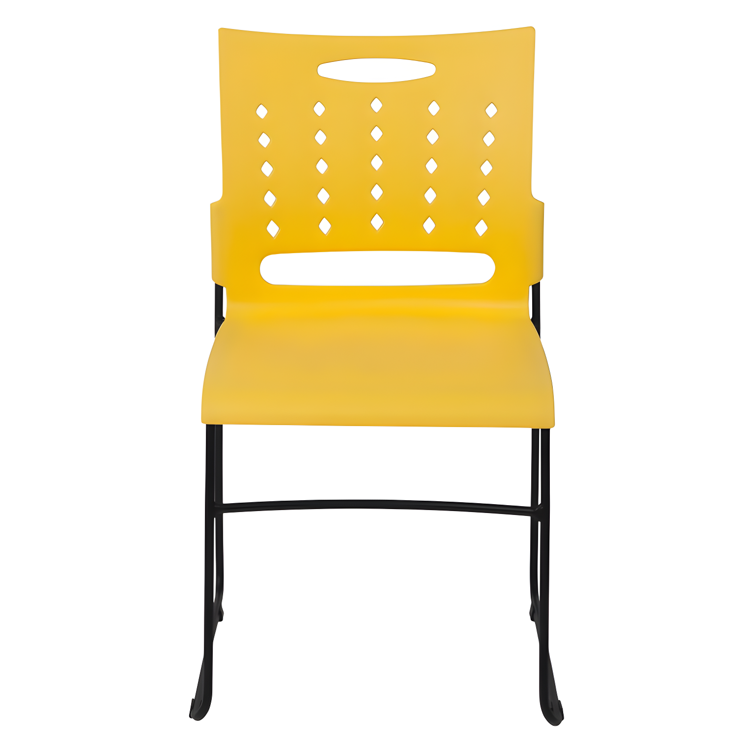 Flash Furniture 881 lb. Capacity Sled Base Stack Chair with Carry Handle and Air-Vent Back